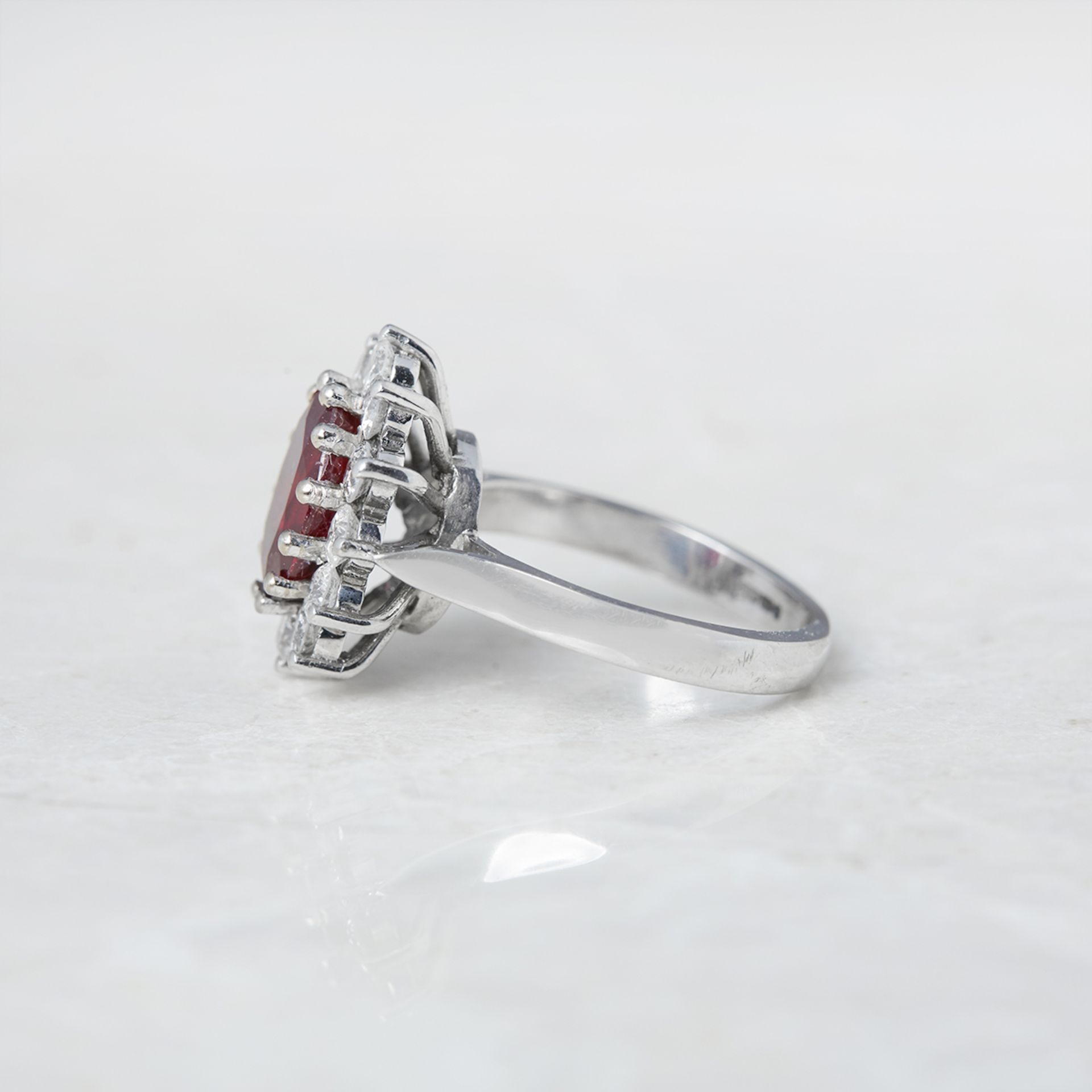 Unbranded, 18k White Gold 2.50ct Ruby & 1.00ct Diamond Cocktail Ring - Image 3 of 5