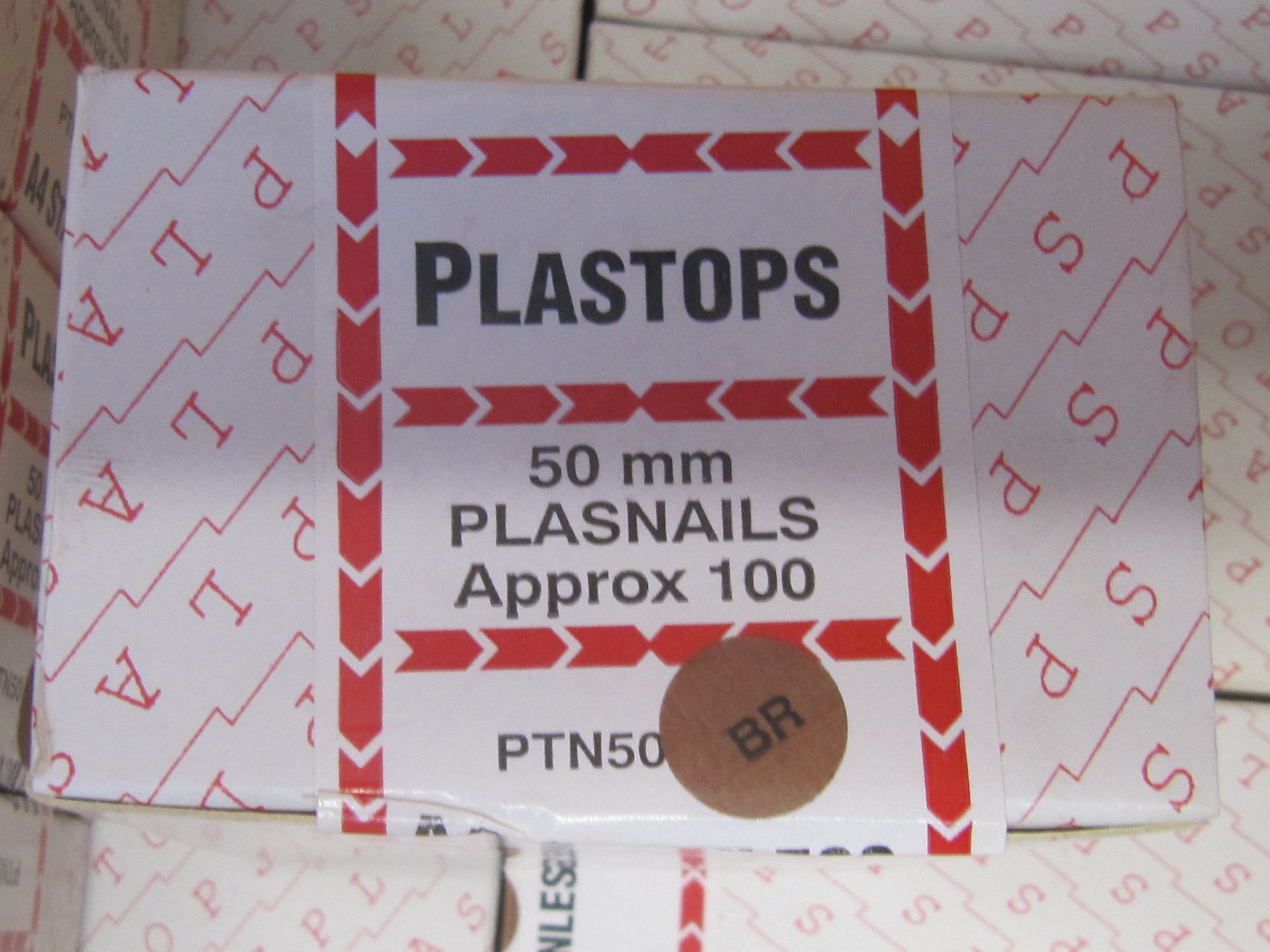 25 x Boxes of 50mm St. Steel Brown PVC Head Nails. - Image 3 of 3