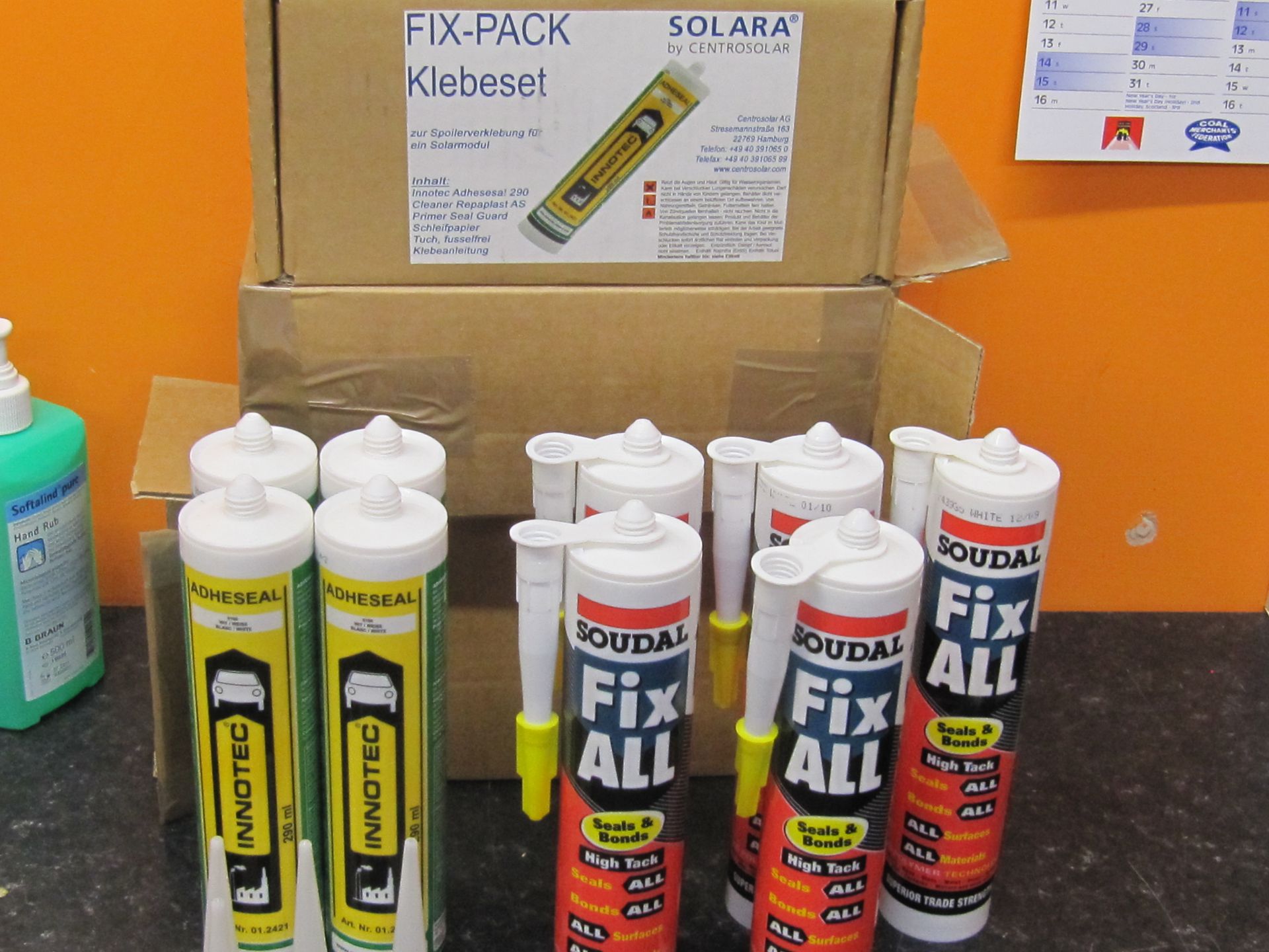 9 x Tubes of Specialist Sealant.