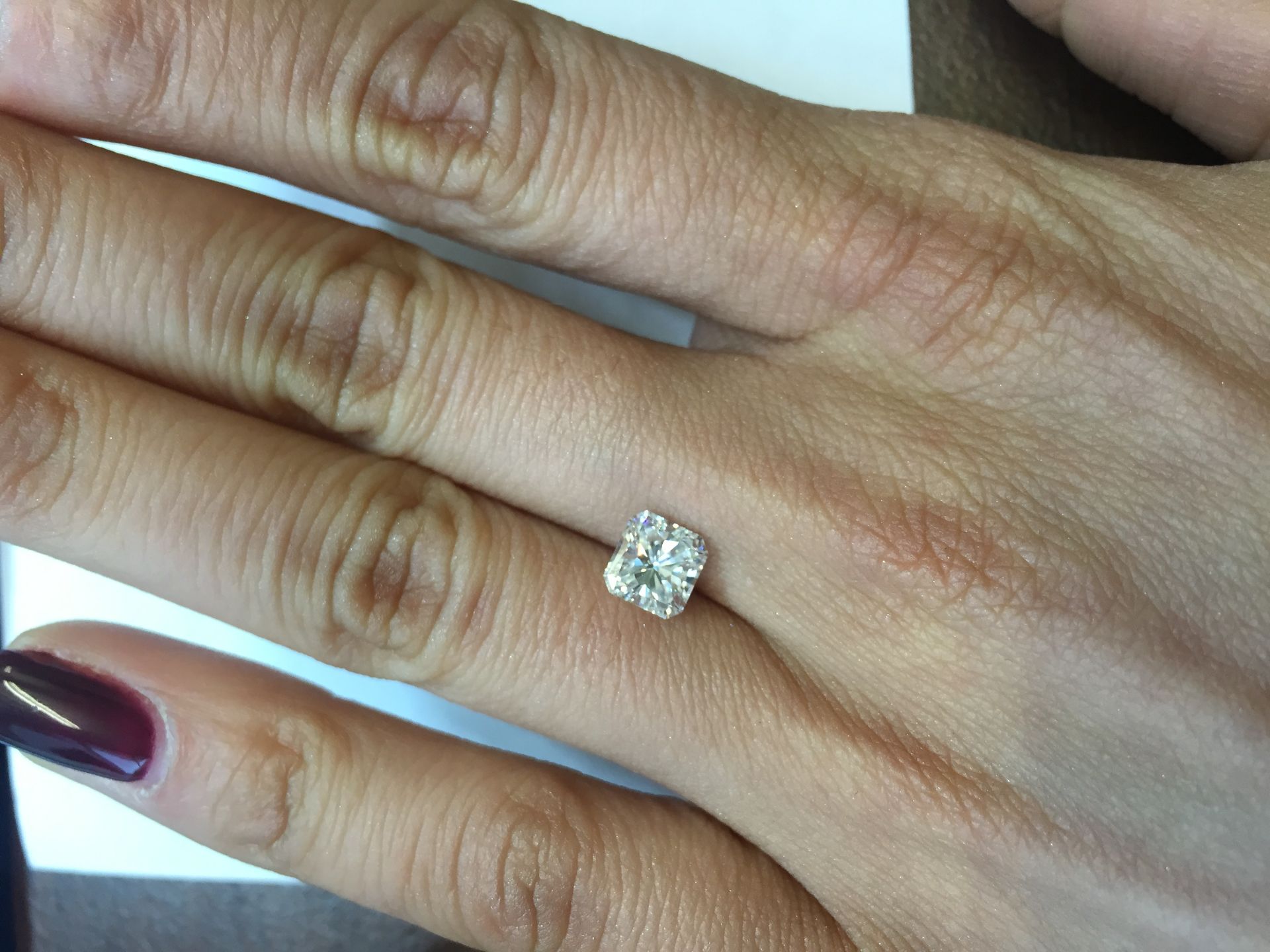 1.03ct radiant cut diamond. F colour, VS1 clarity. GIA certification - 226817812 . 6.03 x 5.78 x 3. - Image 4 of 5