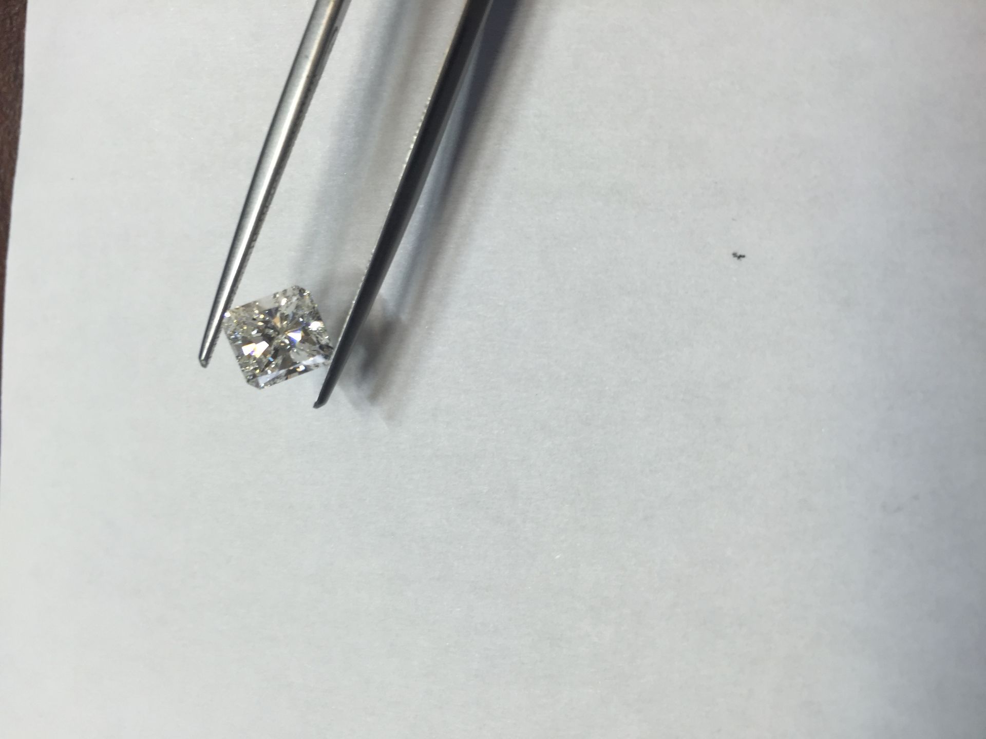 1.31ct radiant cut diamond. G colour, VS2 clarity. GIA certification - 1249472944. 6.61 x 6.08 x 4. - Image 3 of 5