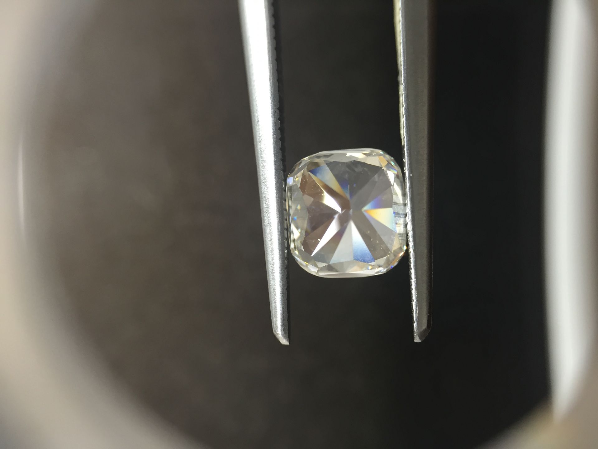 1.26ct cushion cut diamond. I colour, VS1 clarity. 6.53 x 6.05 x 3.88mm. IGI certification _ - Image 2 of 5