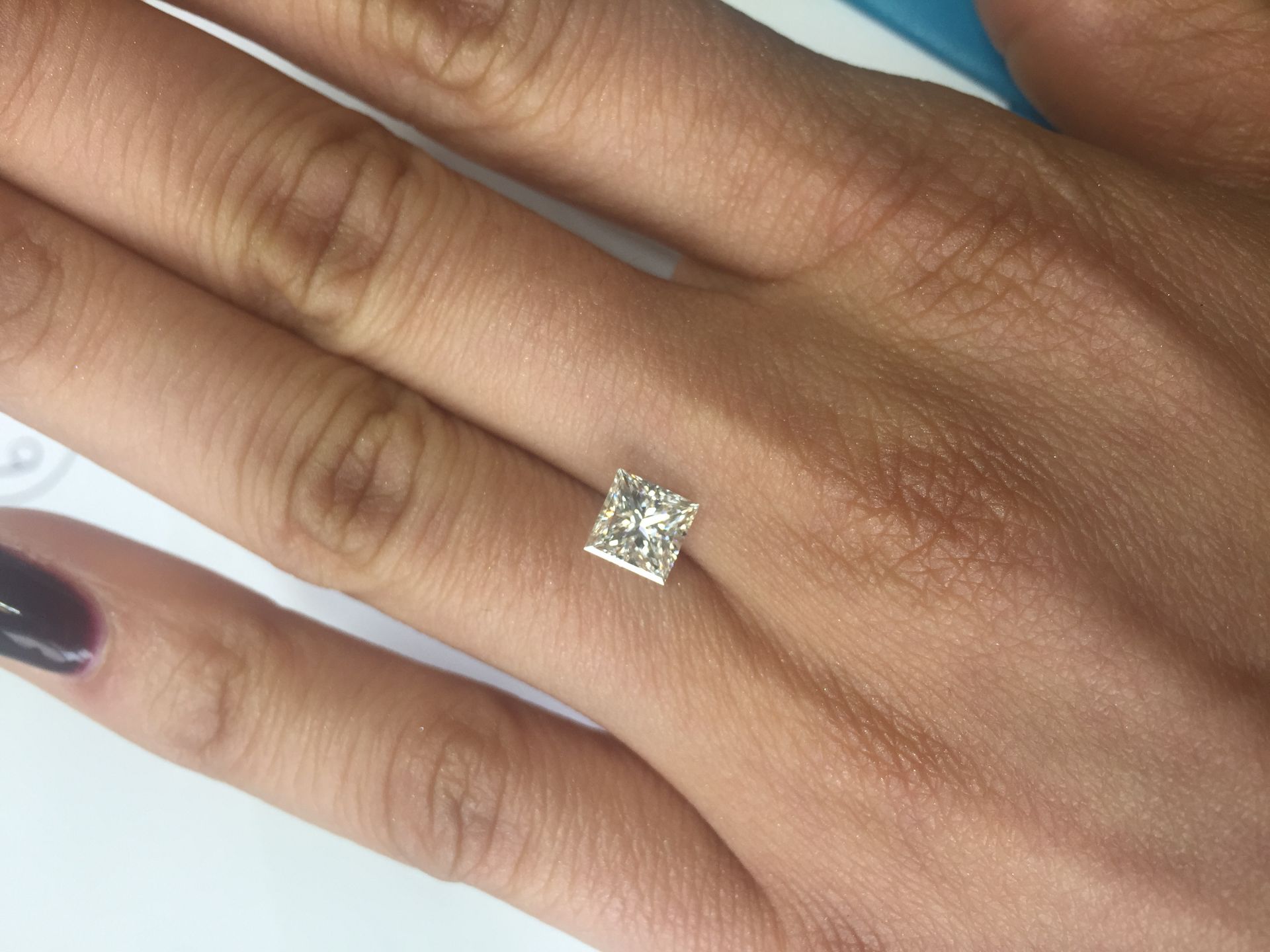 1.02ct princess cut diamond. G colour, VS1 clarity. GIA certification _ 6232535141. 5.69 x 5.68 x - Image 3 of 5