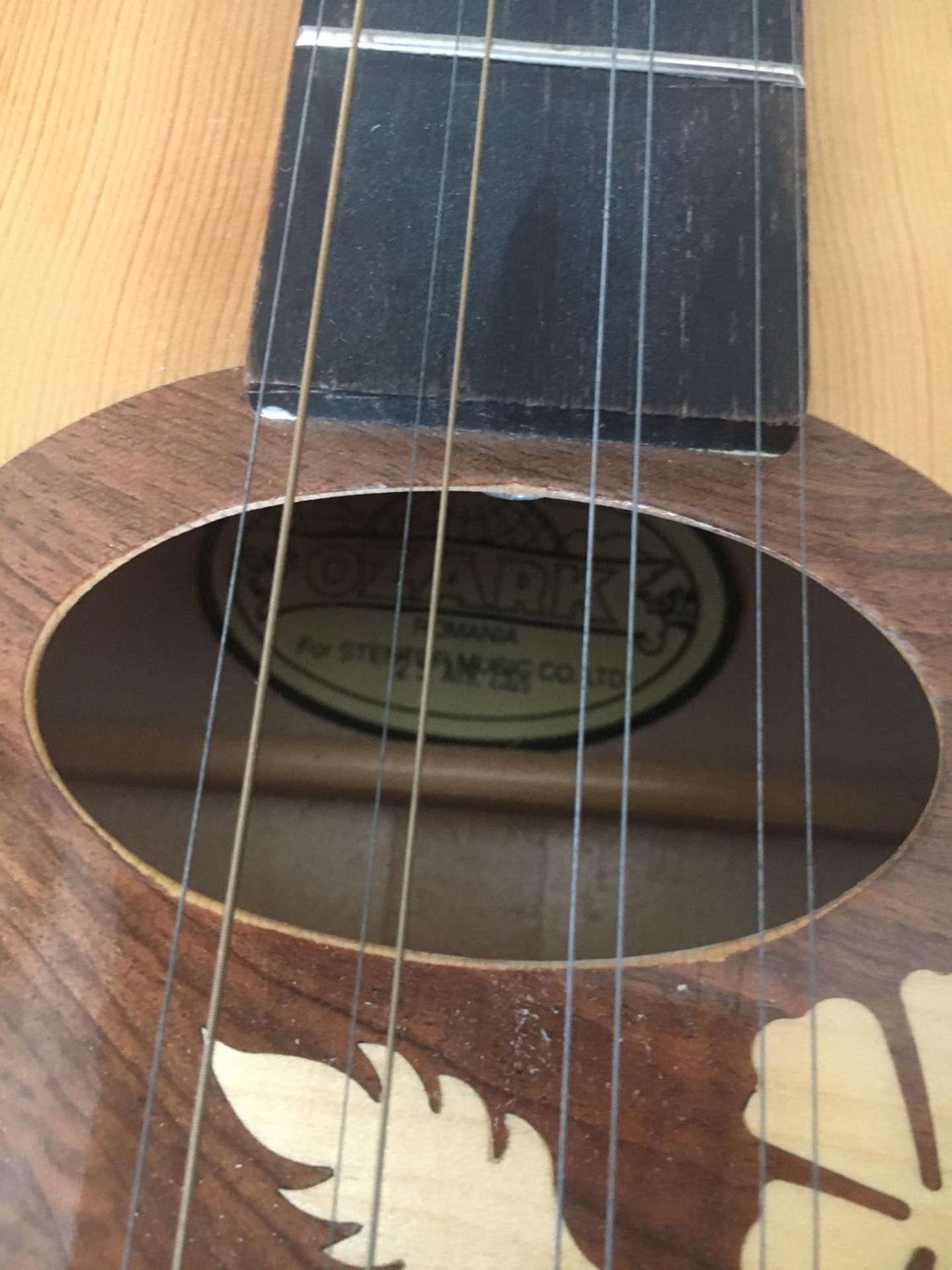 OZARK EIGHT STRING MANDOLIN. Made in Romania. Spruce top with an inlaid escutcheon. The back and - Image 2 of 2