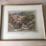 HENRY M POPE 19TH CENTURY RIVER SCENE WITH FIGURE WATERCOLOUR. Framed and glazed. The hammer price