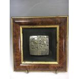 Sterling Silver 925 Zadok Arts Israel Jerusalem handcrafted Plaque collector 3D. Includes free UK