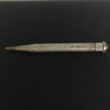 HALLMARKED STERLING SILVER PROPELLING PENCIL. London 1934 and marked Lady Yard o Lette. The hammer