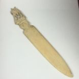 Antique bone page turner. 15cm. Includes free UK delivery