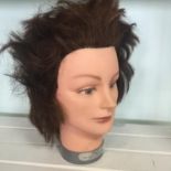 Vintage display model head with real hair. Includes free UK delivery.