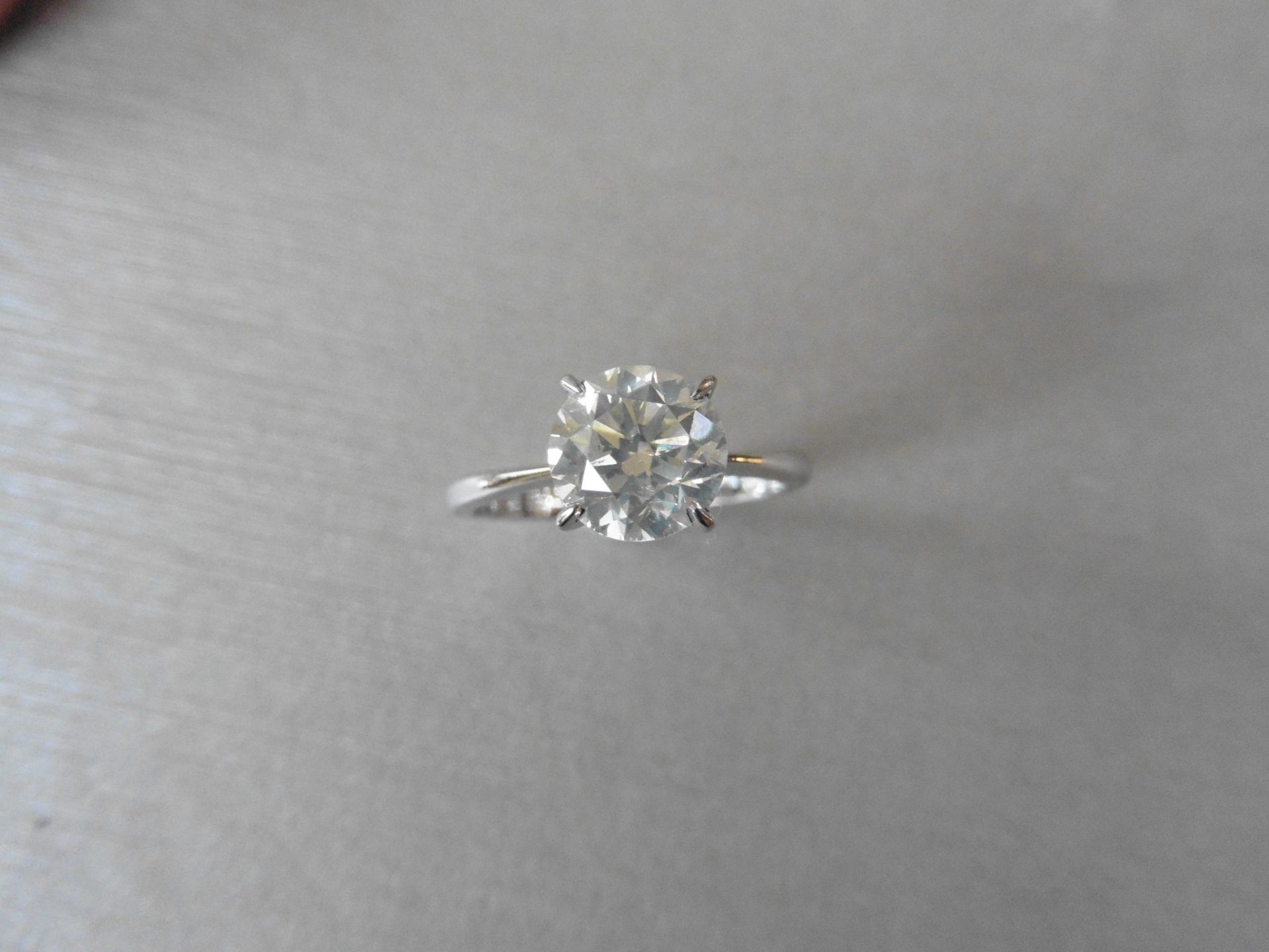 1.50ct Diamond solitaire ring. Set in 18ct white gold, size M. H colour, si3 clarity ( enhanced - Image 5 of 5