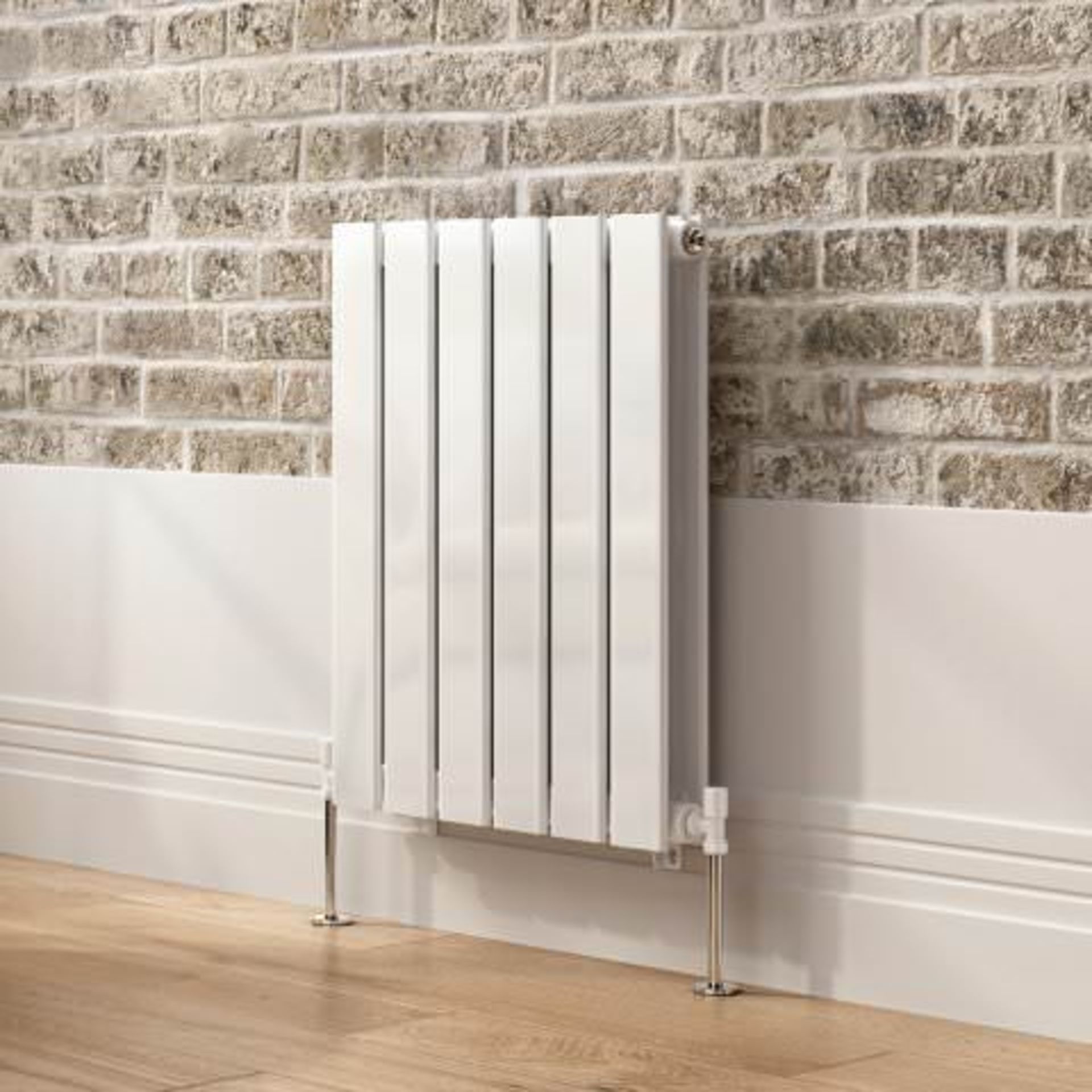 (I48) 600x456mm Gloss White Double Flat Panel Horizontal Radiator - Hayes Premium. RRP £249.99. - Image 3 of 5