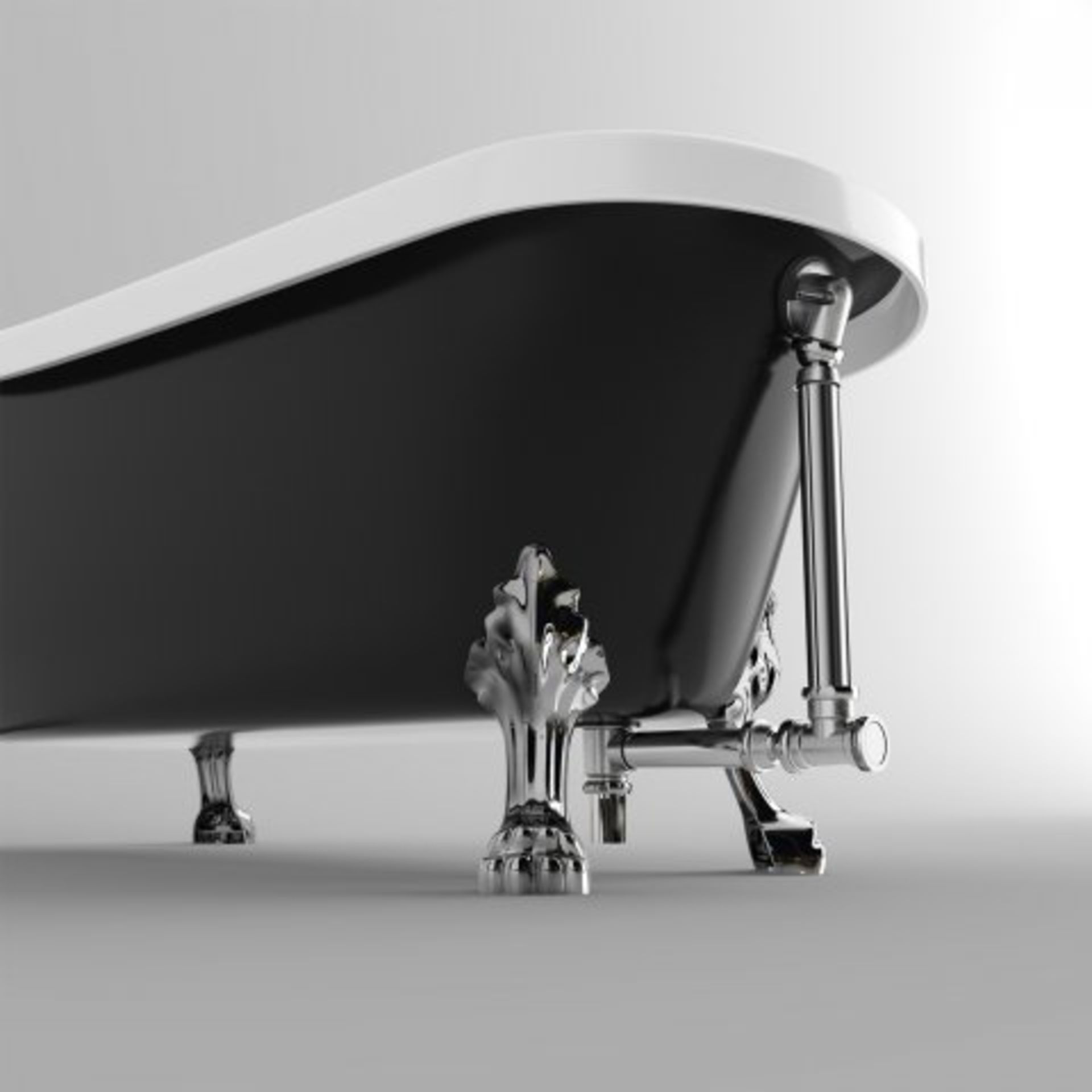 (I24) 400x215mm Exposed Bath Waste For Roll Top Bath. RRP £99.99. This is an exposed bath waste