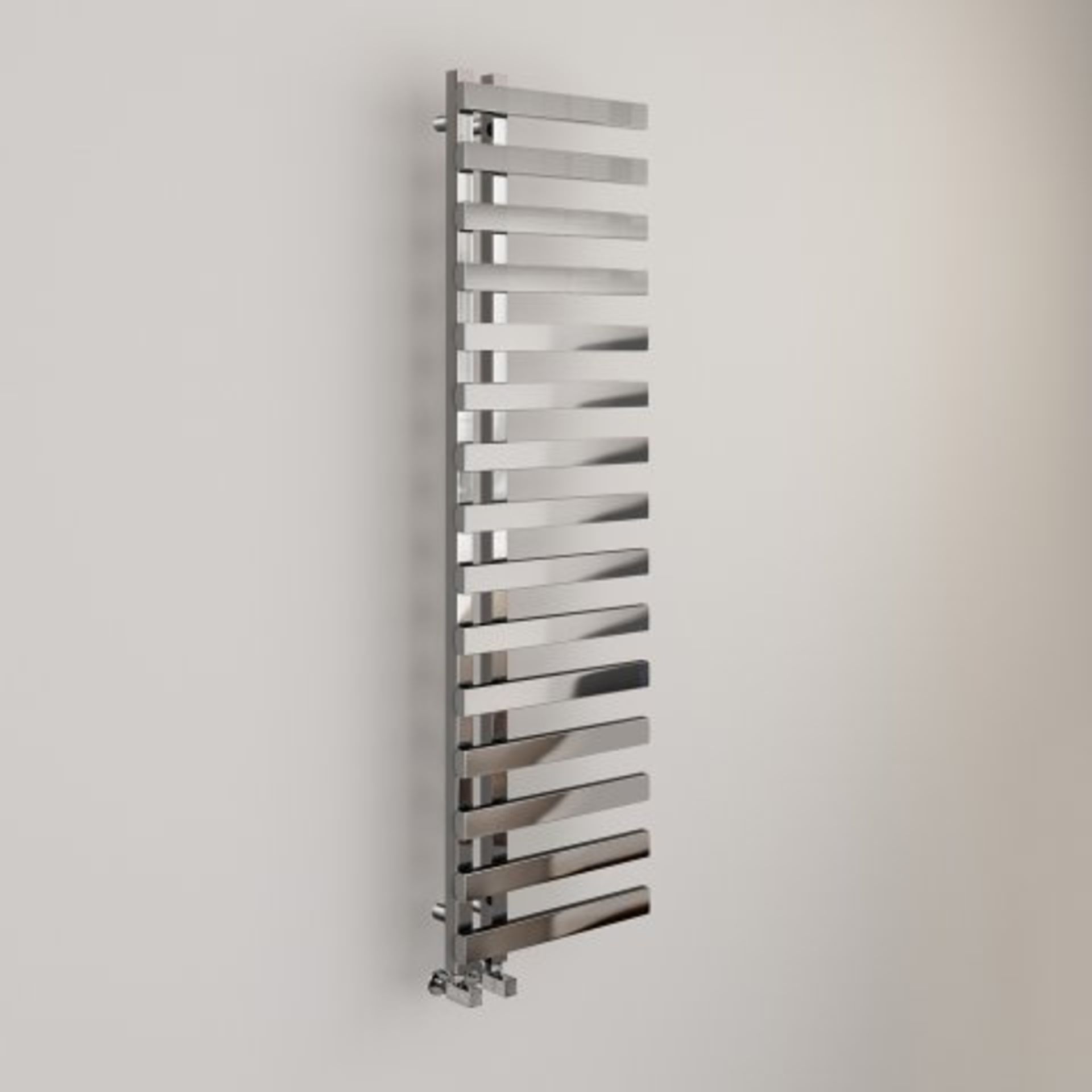 (I1) 1600x450mm Chrome Designer Towel Radiator - Flat Panel. RRP £724.99. We bring you a new - Image 2 of 3