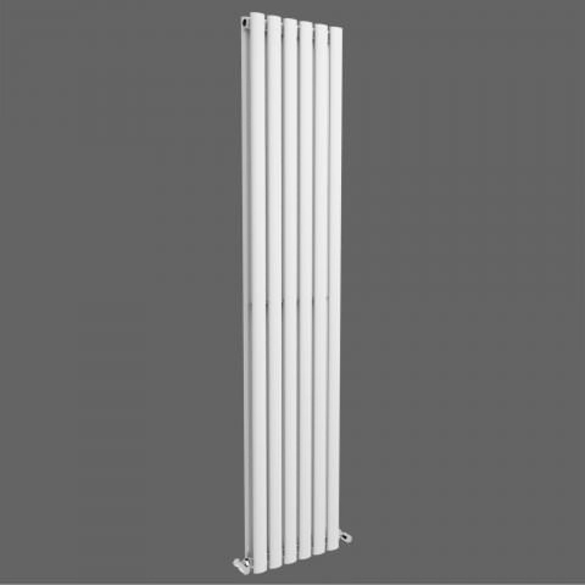 (I10) 1800x360mm Gloss White Double Oval Tube Vertical Radiator - Ember Premium. RRP £271.99. - Image 3 of 5