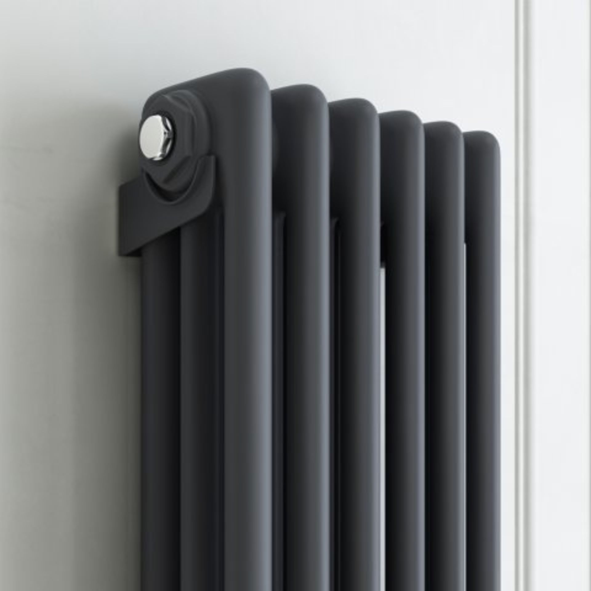 (I34) 1800x290mm Anthracite Triple Panel Vertical Colosseum Radiator - Roma Premium. RRP £494.99. - Image 4 of 5