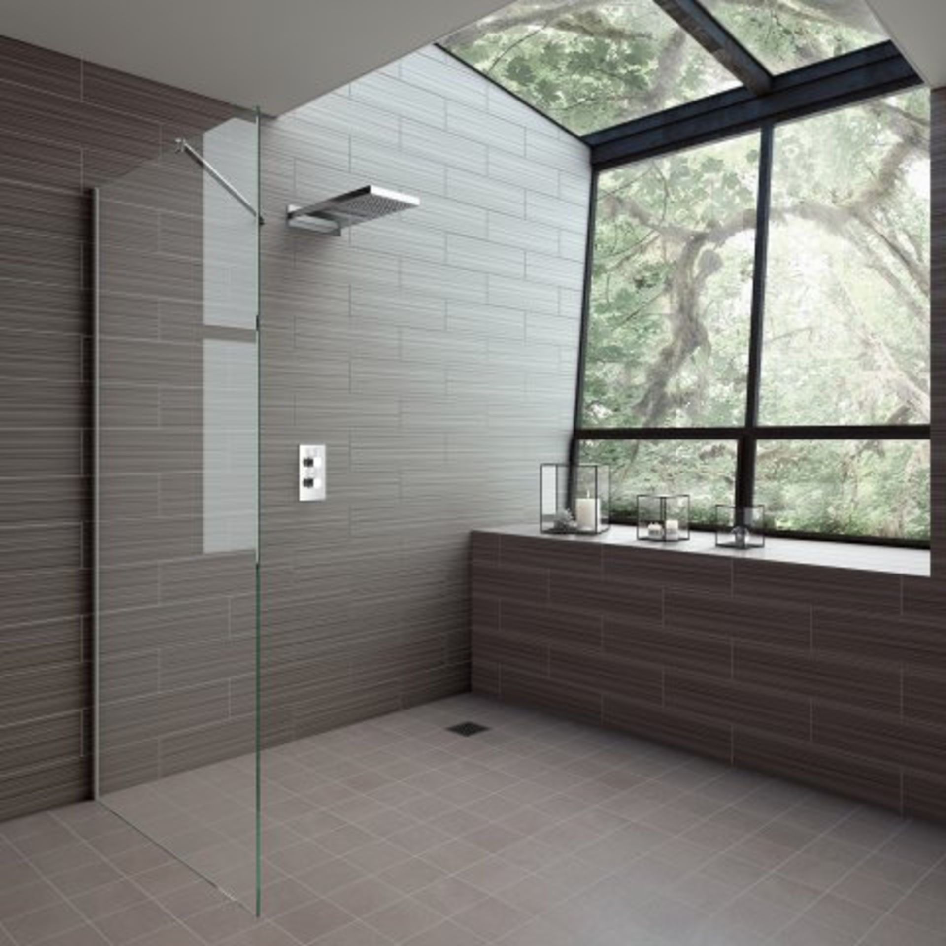 (I22) Stainless Steel 230x500mm Waterfall Shower Head. RRP £374.98. "What An Experience": Enjoy - Image 5 of 5