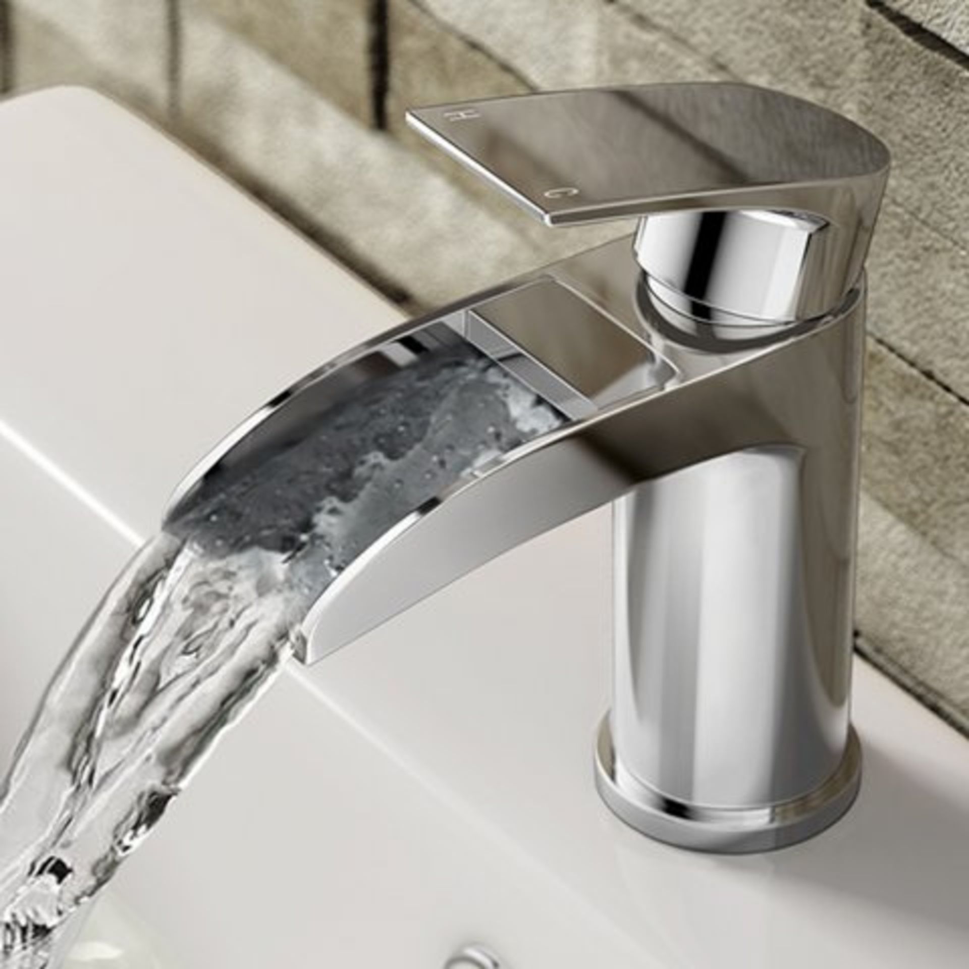 (I20) Avis II Waterfall Basin Mixer Tap Assured Performance Maintenance free technology is