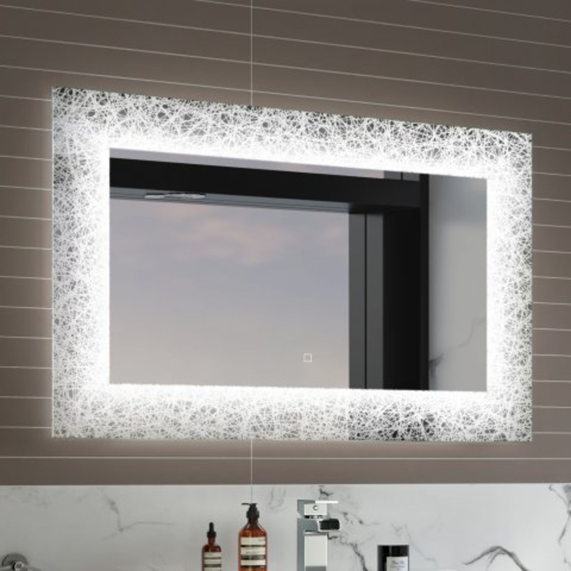 (I28) 600x900mm Galactic Designer Illuminated LED Mirror - Switch Control. RRP £399.99. Light up