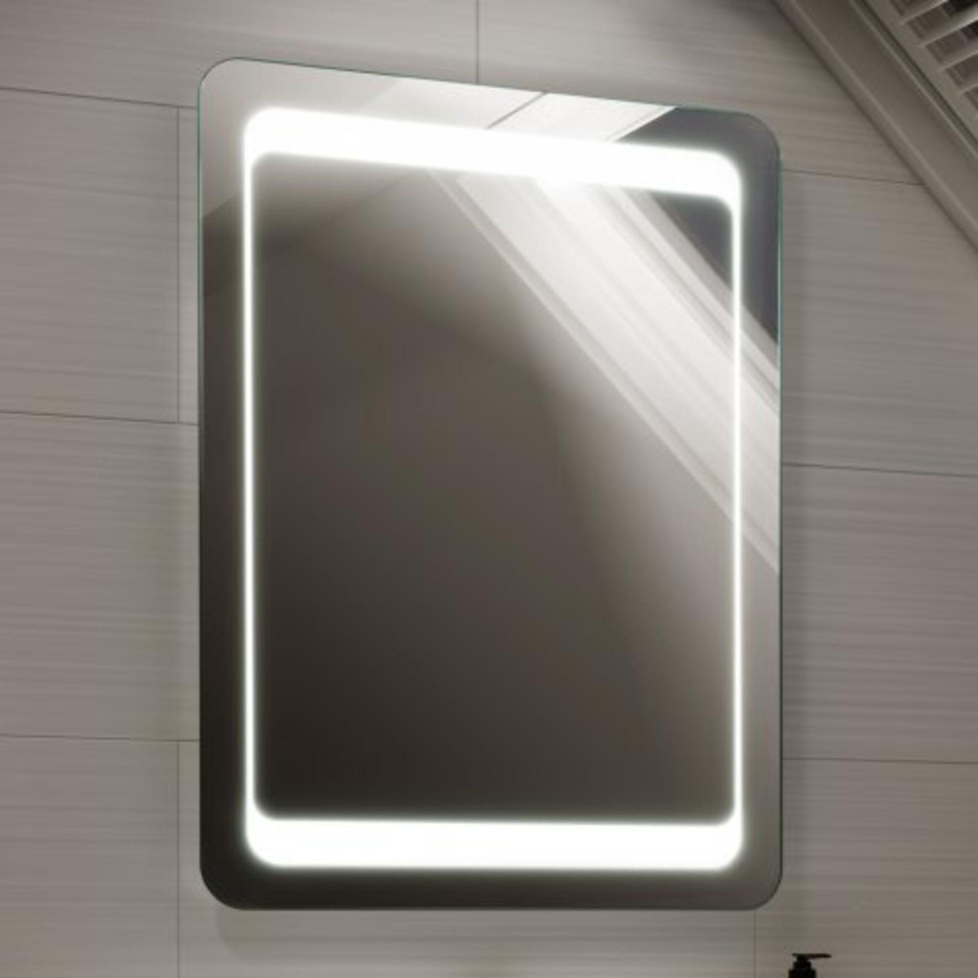 (N71) 800x600mm Quasar Illuminated LED Mirror. RRP £349.99. Energy efficient LED lighting with - Image 2 of 5