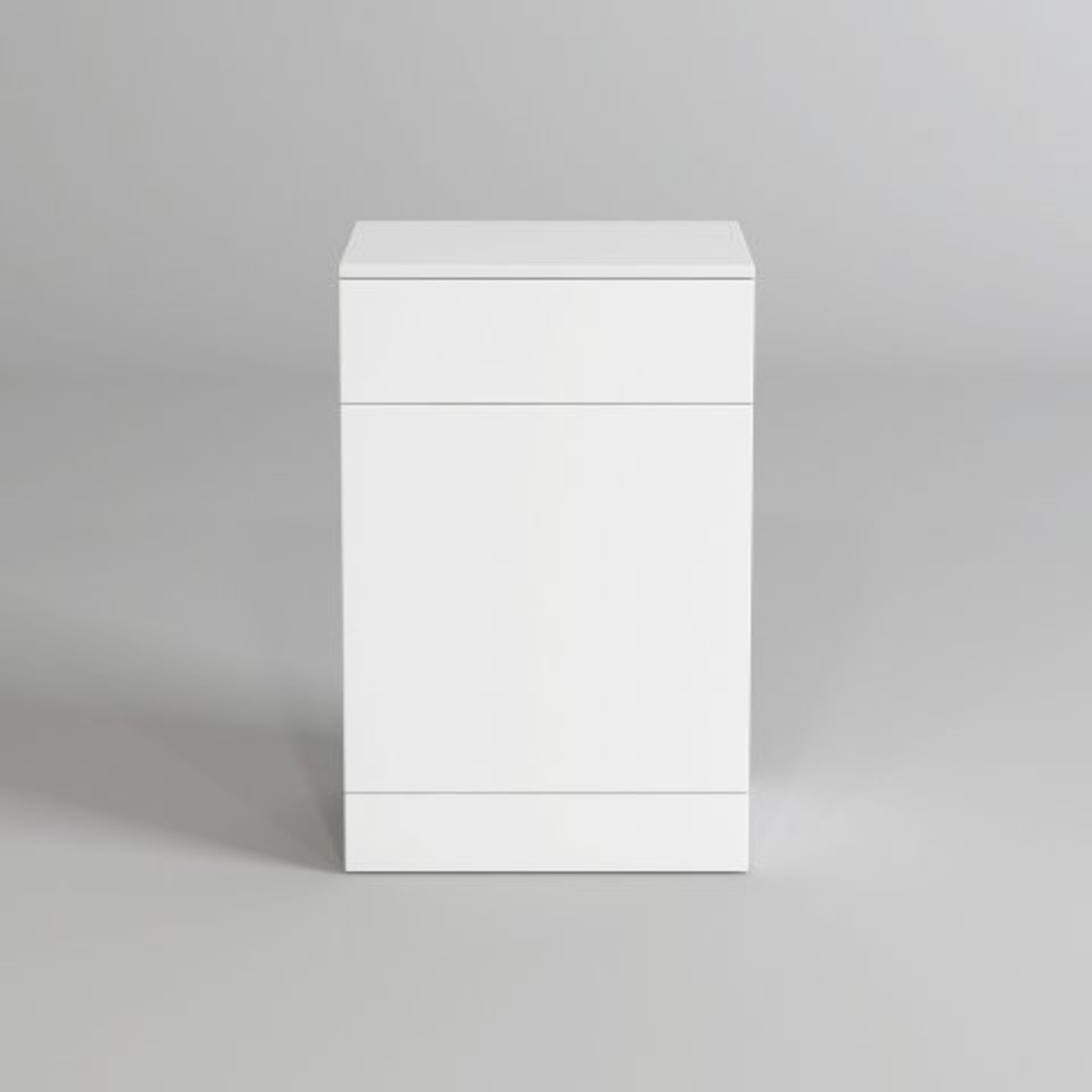 (N24) 300mm Blanc Matte White Back To Wall Toilet Unit. RRP £149.99. This beautifully produced