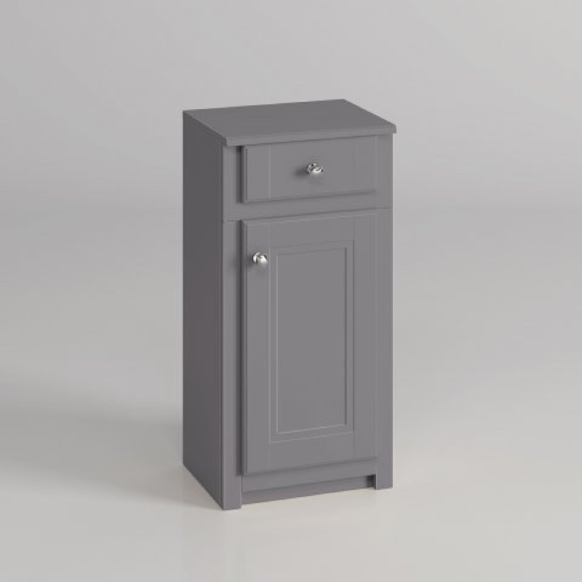 (65) 400mm Cambridge Midnight Grey Floorstanding Side Cabinet. RRP £299.99. This exquisite - Image 4 of 4