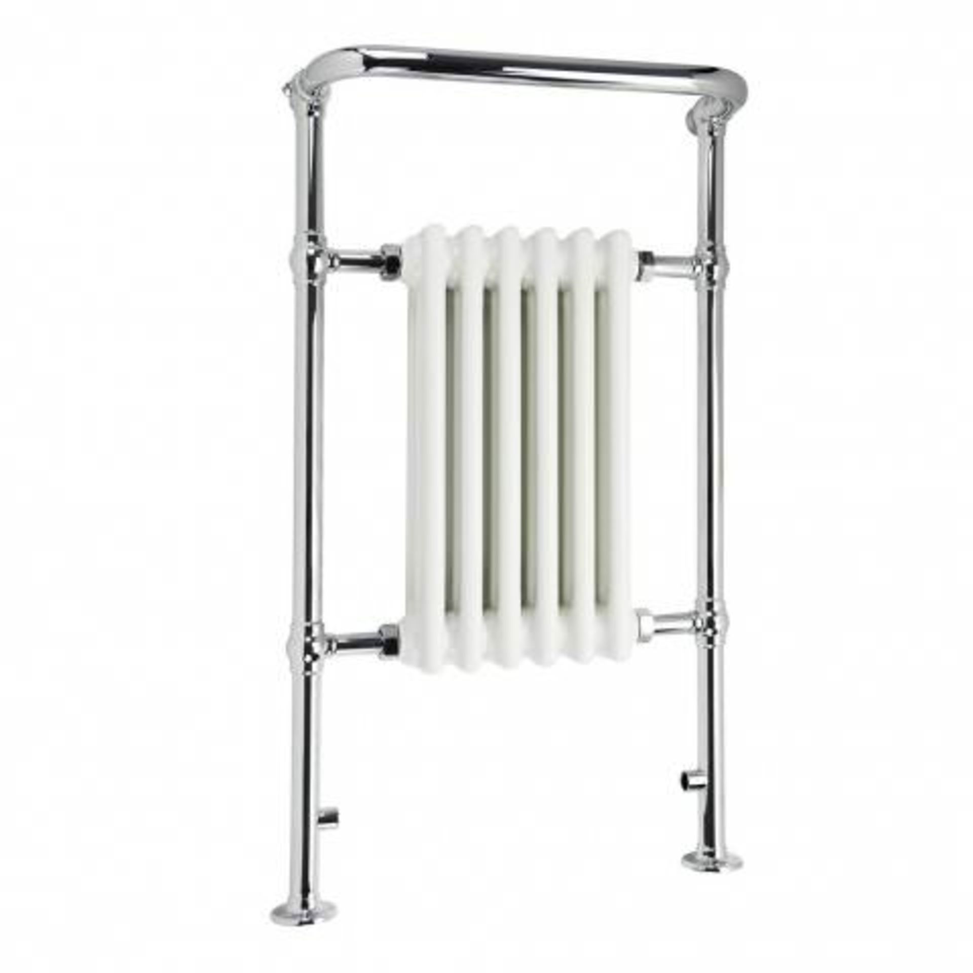 (W18) Etiquette Traditional Panel Chrome/White 1510 x 510mm Radiator. RRP £349.99. The Etiquette - Bild 2 aus 3