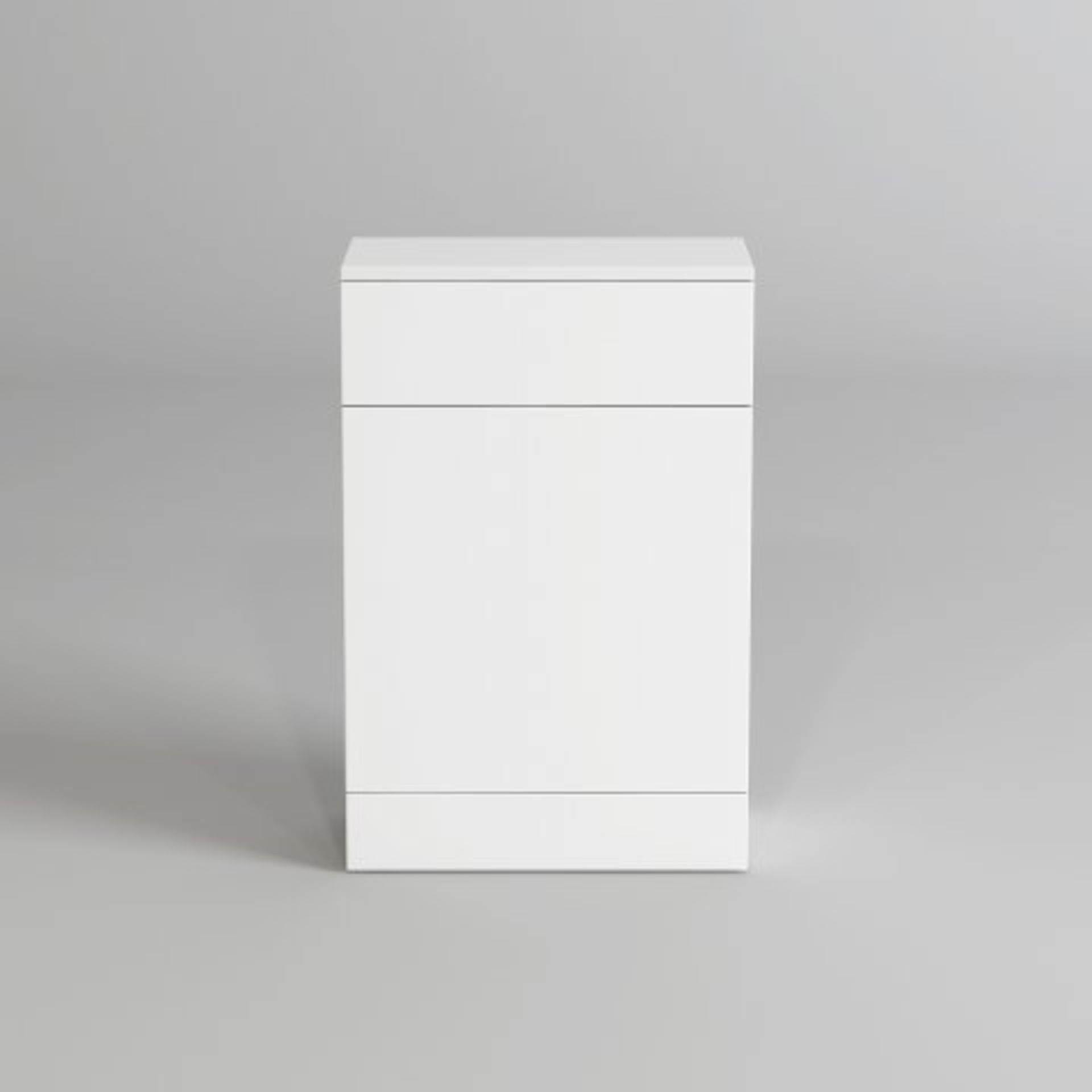 (N25) 200mm Blanc Matte White Back To Wall Toilet Unit. RRP £139.99. This beautifully produced - Bild 2 aus 2