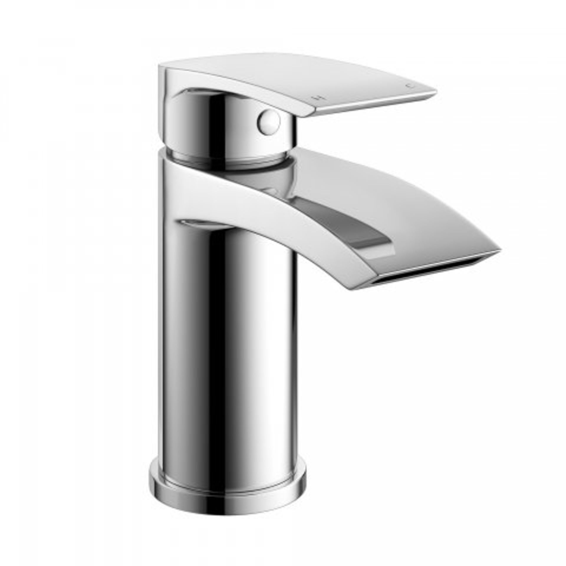 (N95) Nelas Mono Basin Mixer Tap Peace Of Mind Reflective mirror chrome offers a seamless and - Bild 2 aus 2