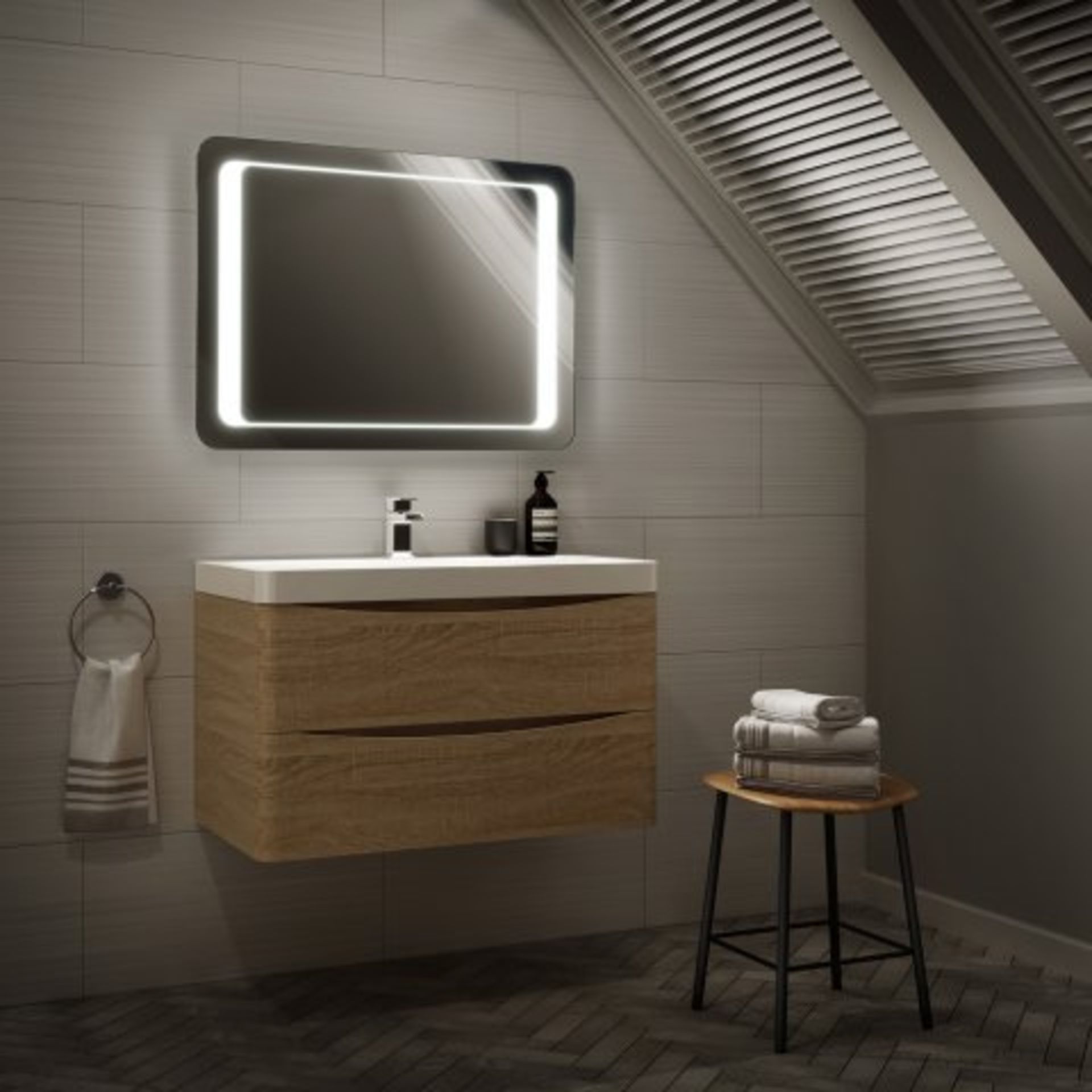 (N71) 800x600mm Quasar Illuminated LED Mirror. RRP £349.99. Energy efficient LED lighting with - Image 5 of 5