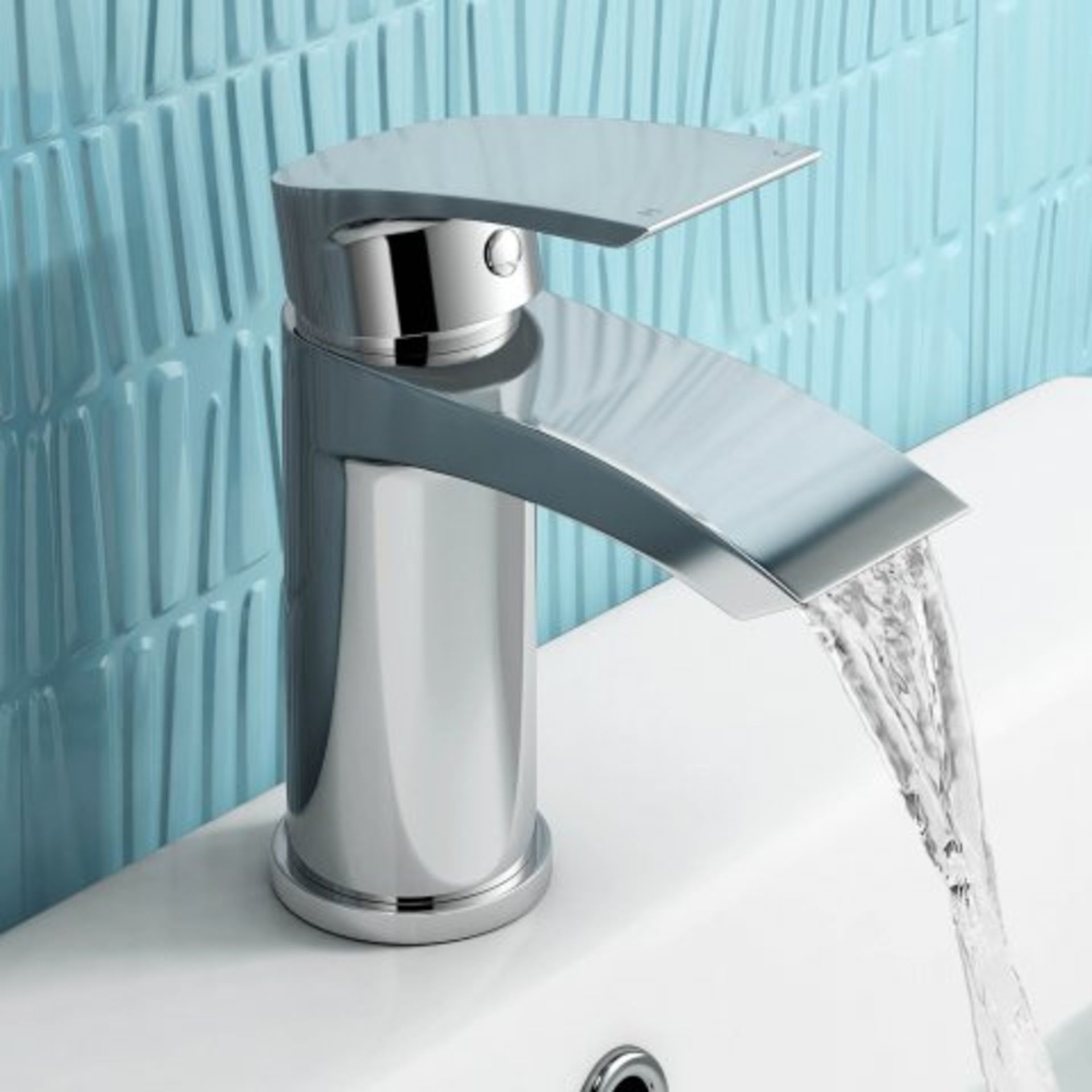 (N95) Nelas Mono Basin Mixer Tap Peace Of Mind Reflective mirror chrome offers a seamless and