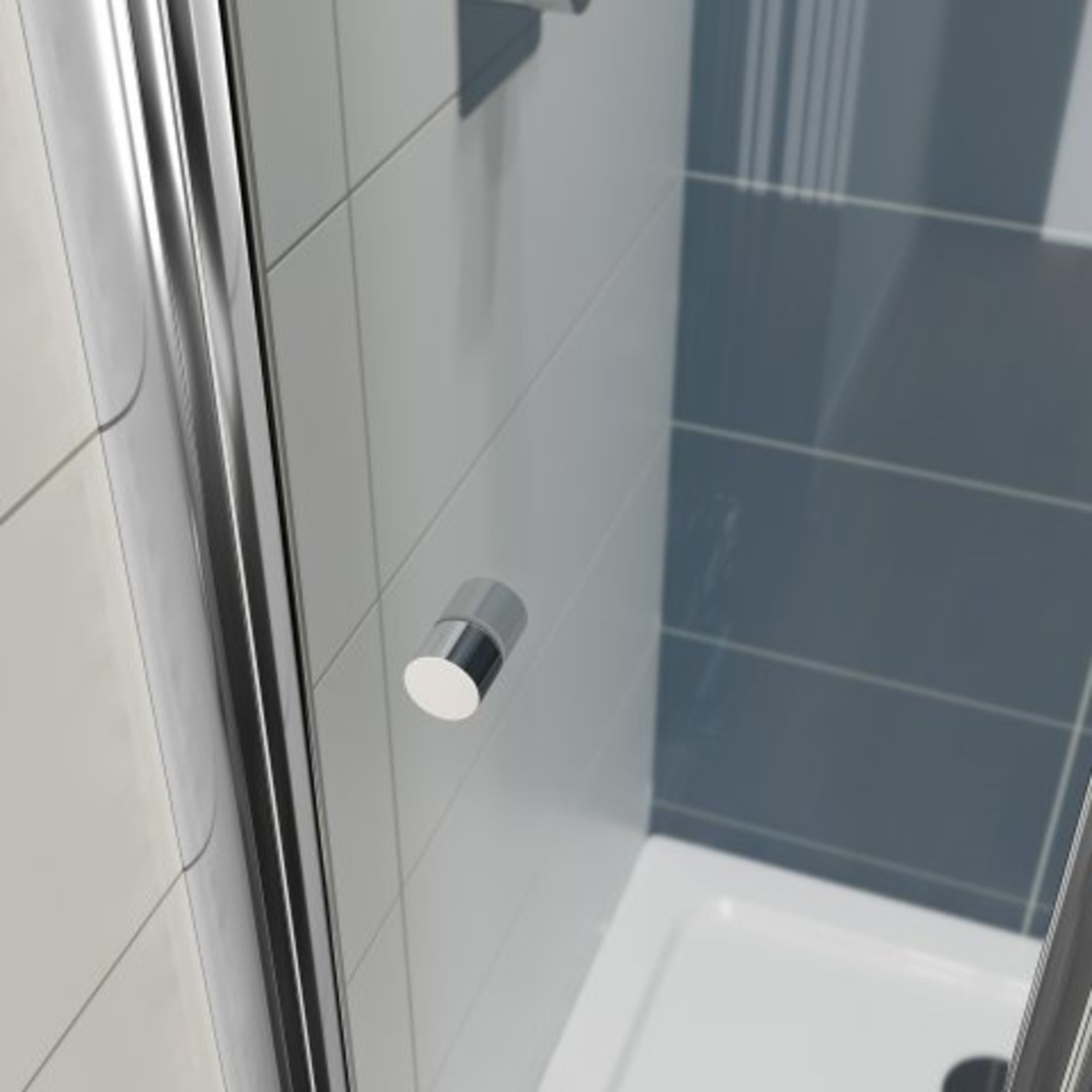 (G88) 1000mm - Elements Bi Fold Shower Door. RRP £299.99. The bi fold design allows for the door - Image 3 of 4