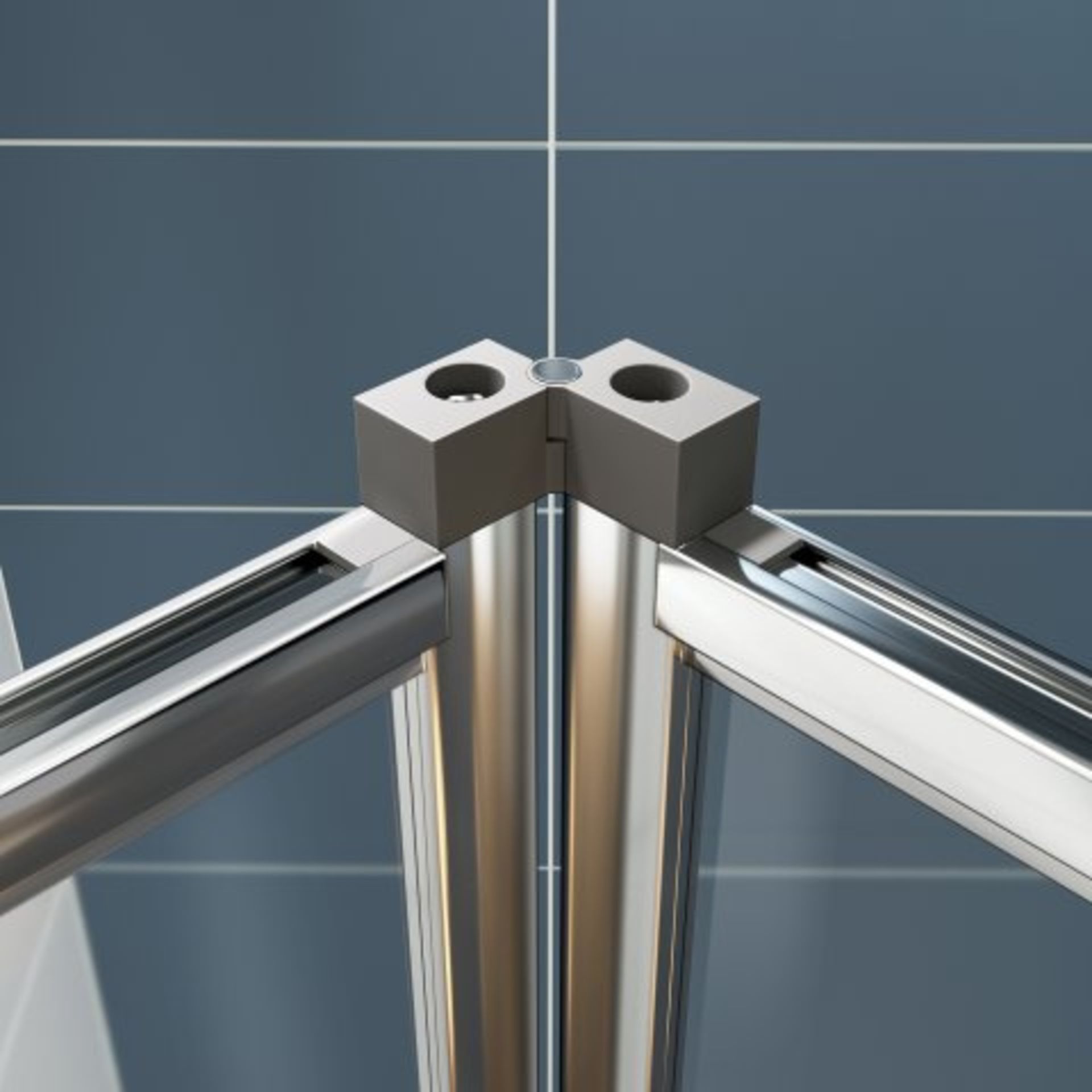 (G88) 1000mm - Elements Bi Fold Shower Door. RRP £299.99. The bi fold design allows for the door - Image 4 of 4