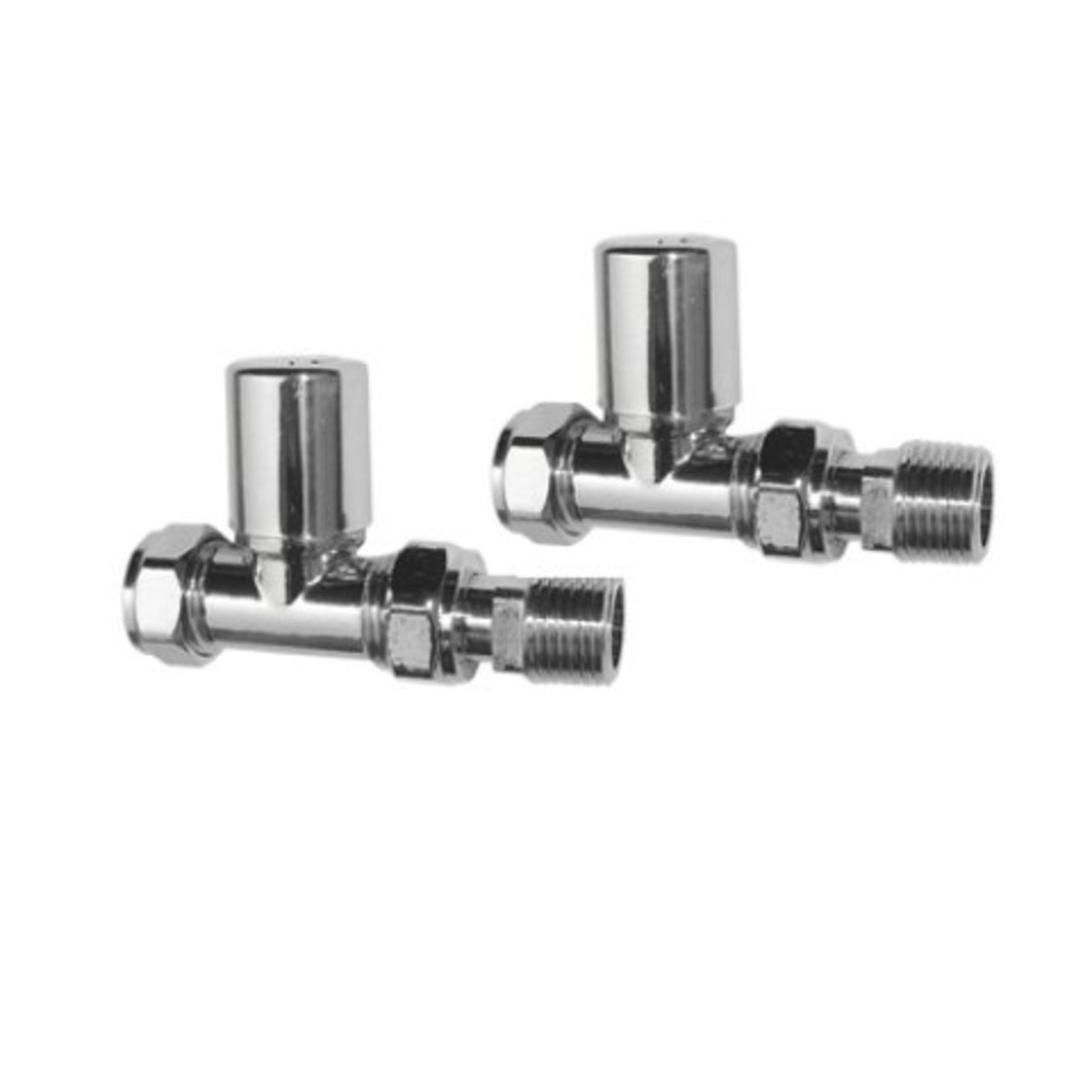 (204) Standard 15mm Connection Straight Chrome Radiator Valves Made of solid brass, our Straight