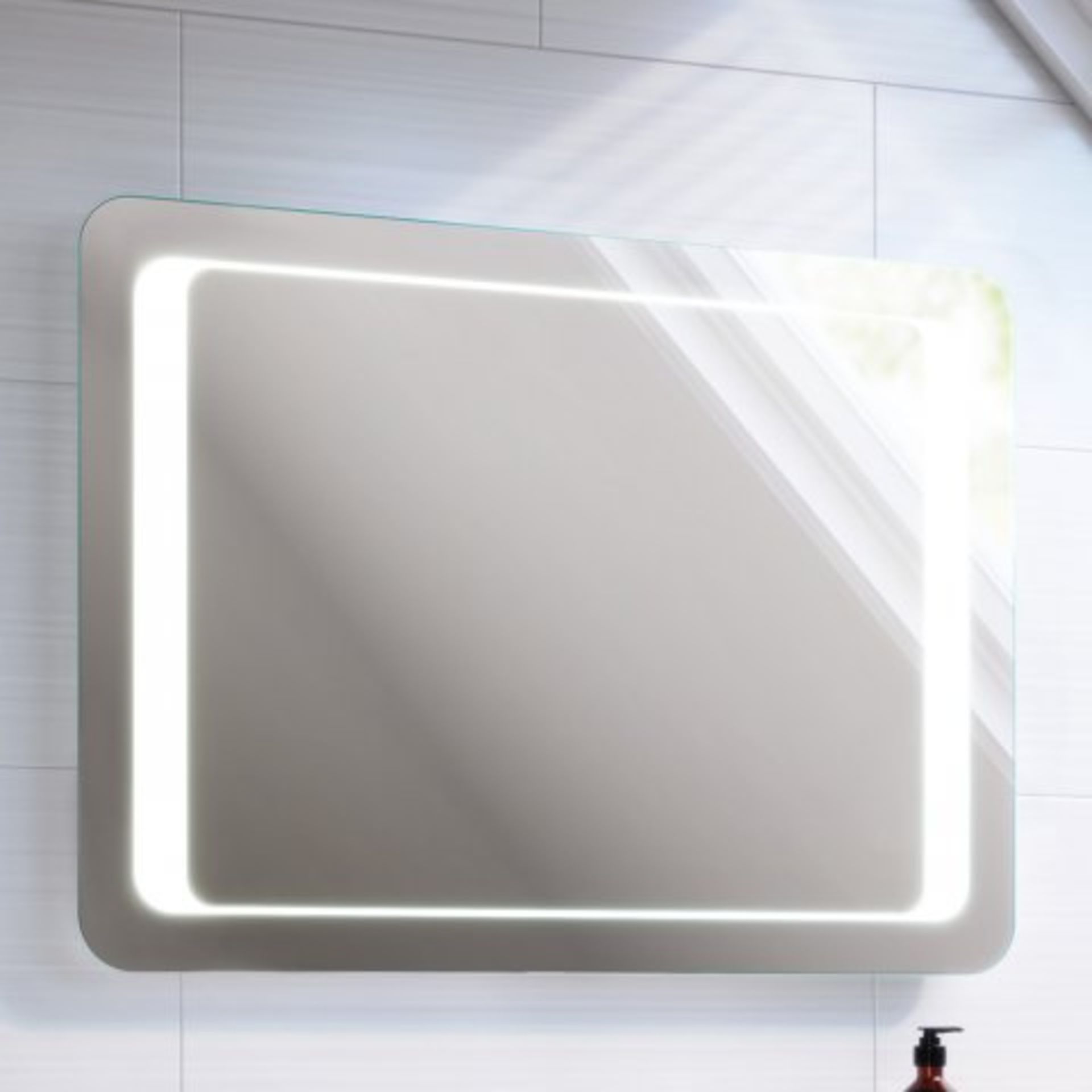 (N71) 800x600mm Quasar Illuminated LED Mirror. RRP £349.99. Energy efficient LED lighting with - Image 3 of 5