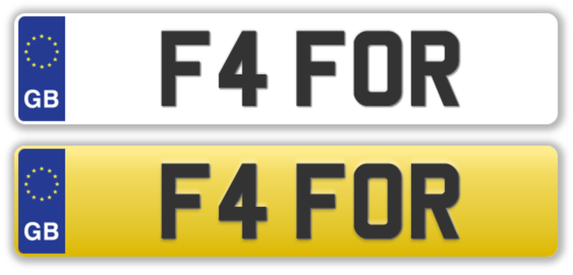 Cherished Plate - F4 FOR - No transfer fees. All registrations on retention and ready to transfer.
