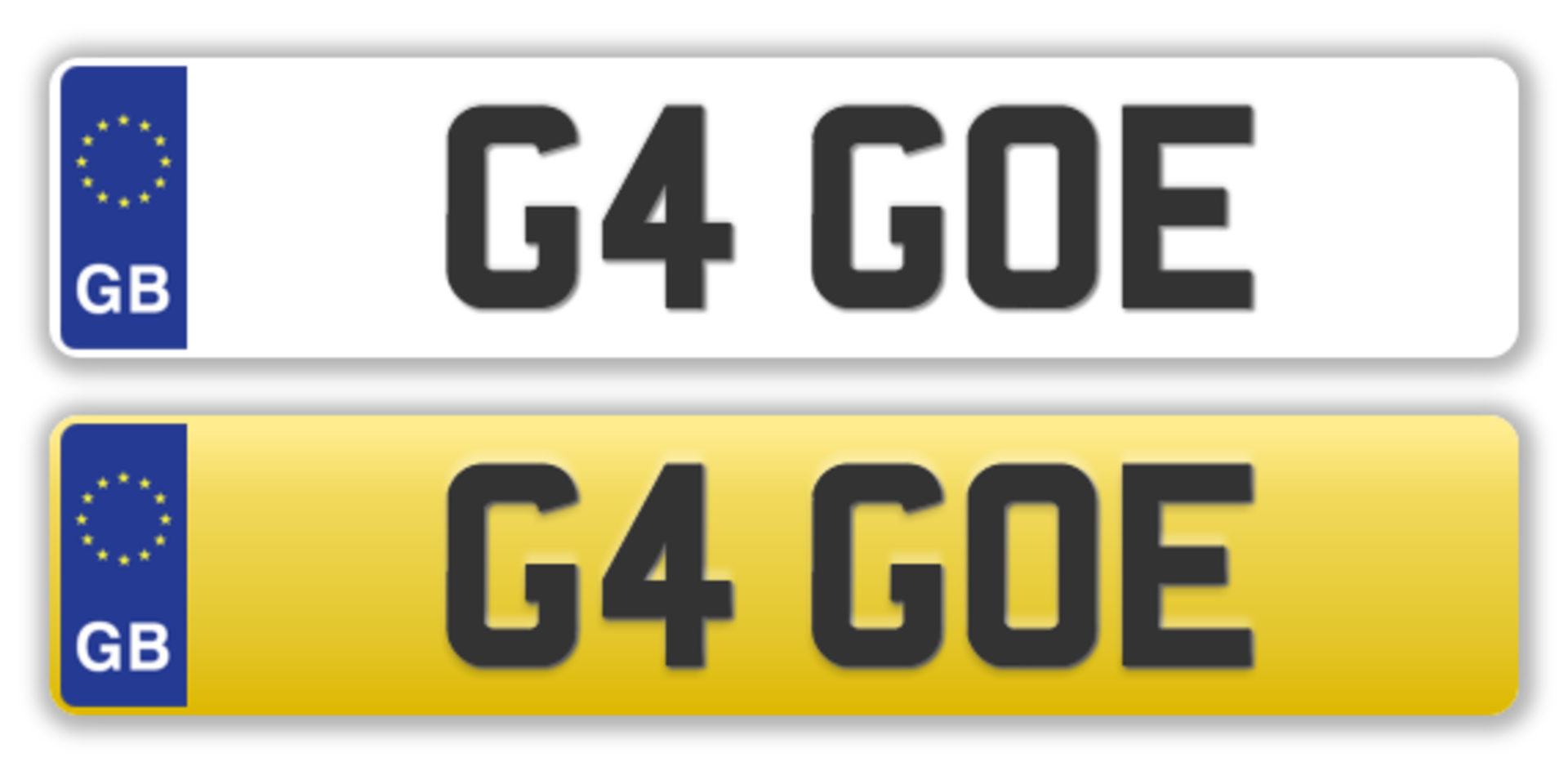 Cherished Plate - G4 GOE - No transfer fees. All registrations on retention and ready to transfer.