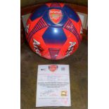 2013/2014 Fully Signed Arsenal Football Complete With Certificate NO RESERVE   Fully signed and