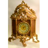 Small Rococo Style British Mantel Clock United Clock Co Birmingham   Rococco style British made