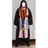 Masonic Robes Including Masonic Apron   Set of masonic robes, including hooded cloak and Masonic