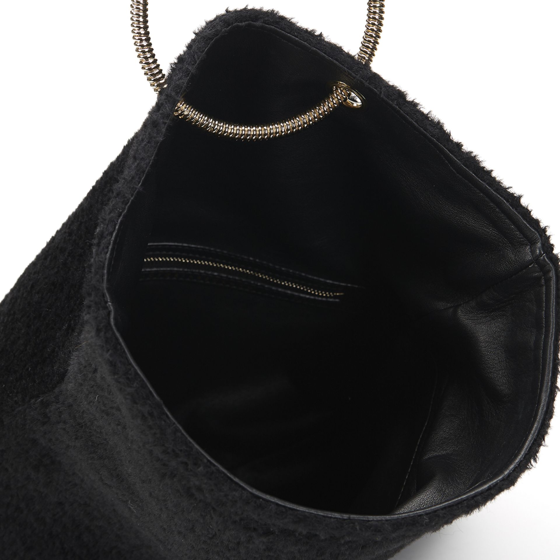 VICTORIA BECKHAM Spiral Clutch , - Black Shearling Spiral Clutch   TYPE Clutch SERIAL NUMBER No 91 - Bild 8 aus 10