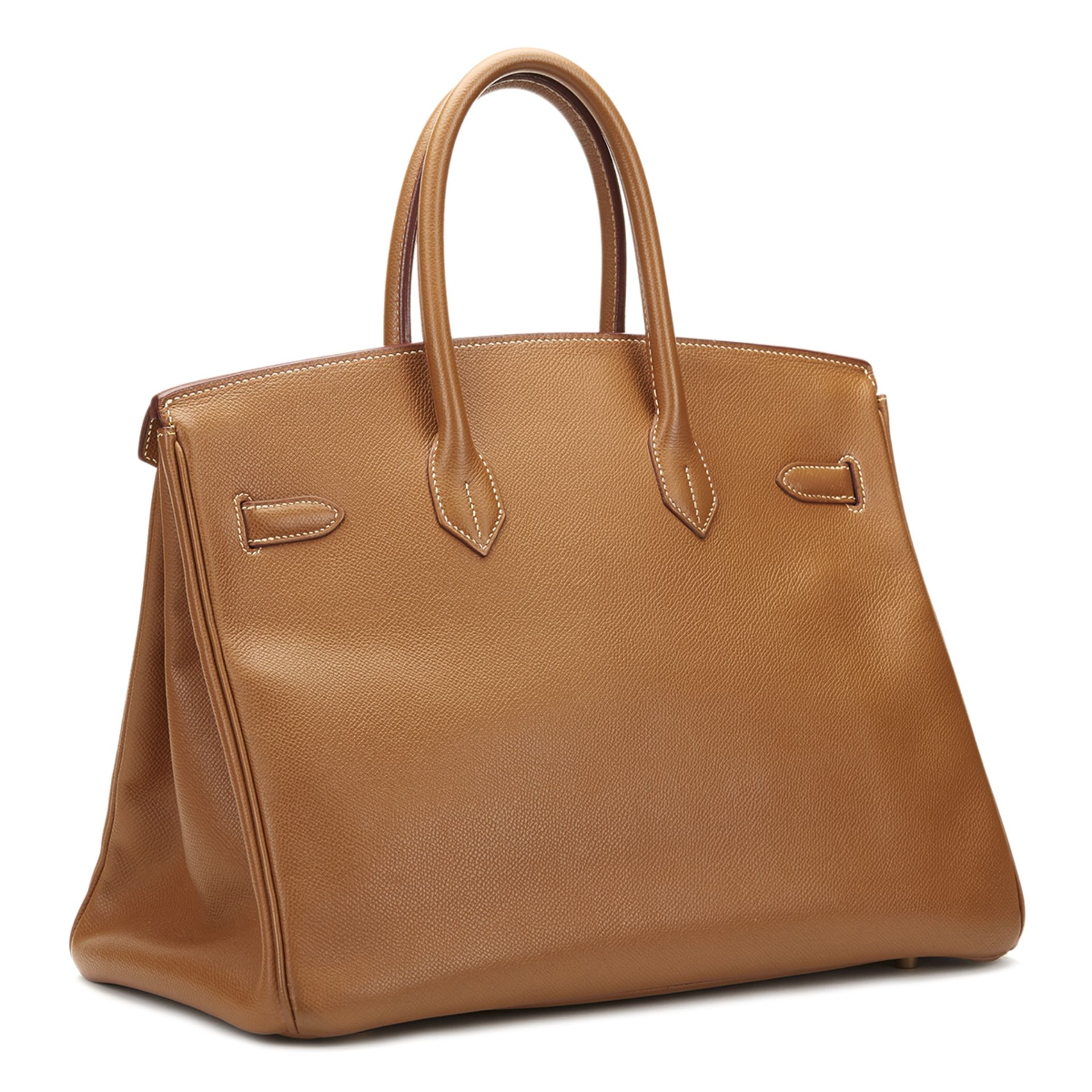 HERMES Birkin 35cm , - Gold Courchevel Leather Birkin 35cm   TYPE Tote SERIAL NUMBER [D] YEAR - Image 4 of 11