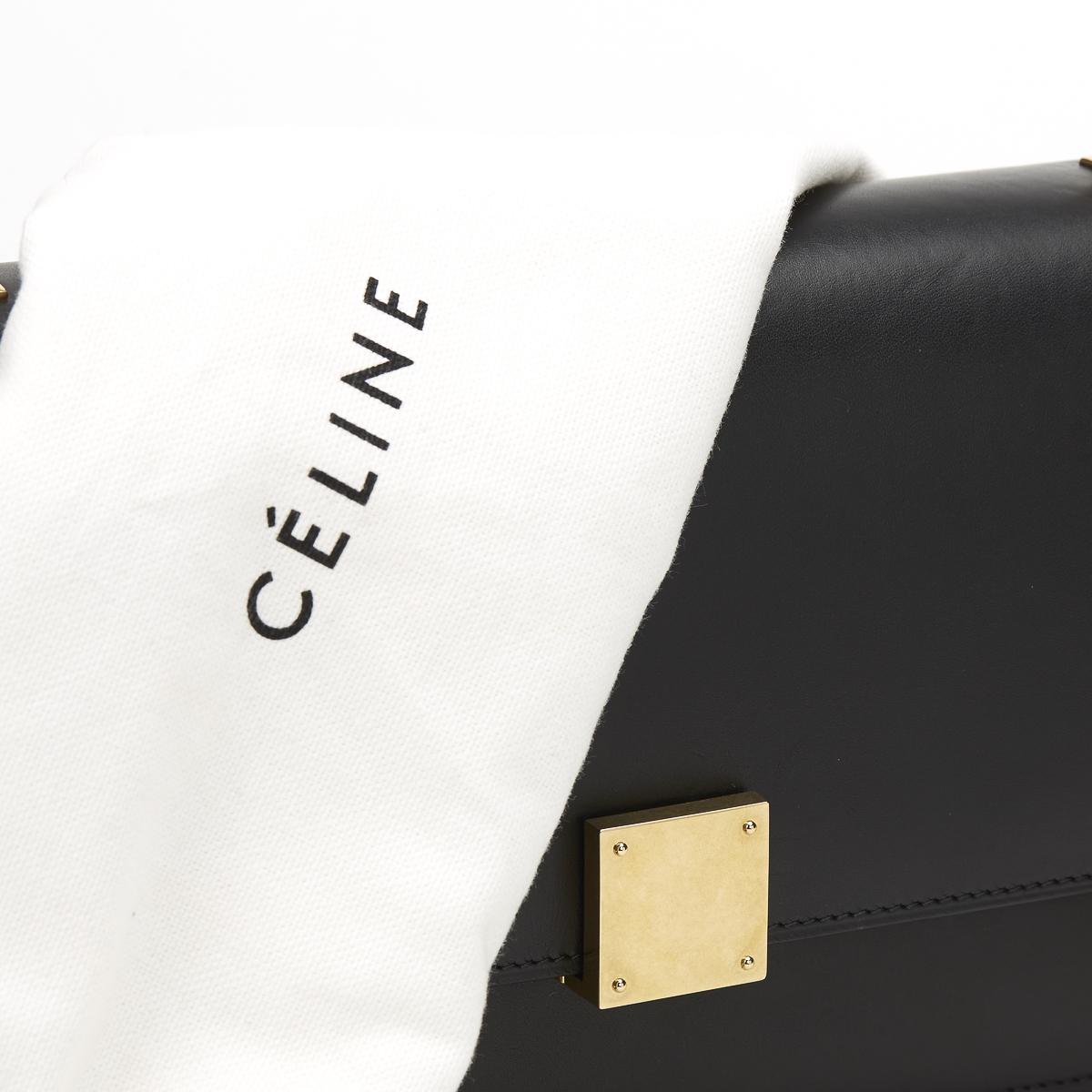 CELINE Case Flap Bag , - Black Smooth Leather Case Flap Bag   TYPE Shoulder SERIAL NUMBER F-CE- - Image 11 of 12