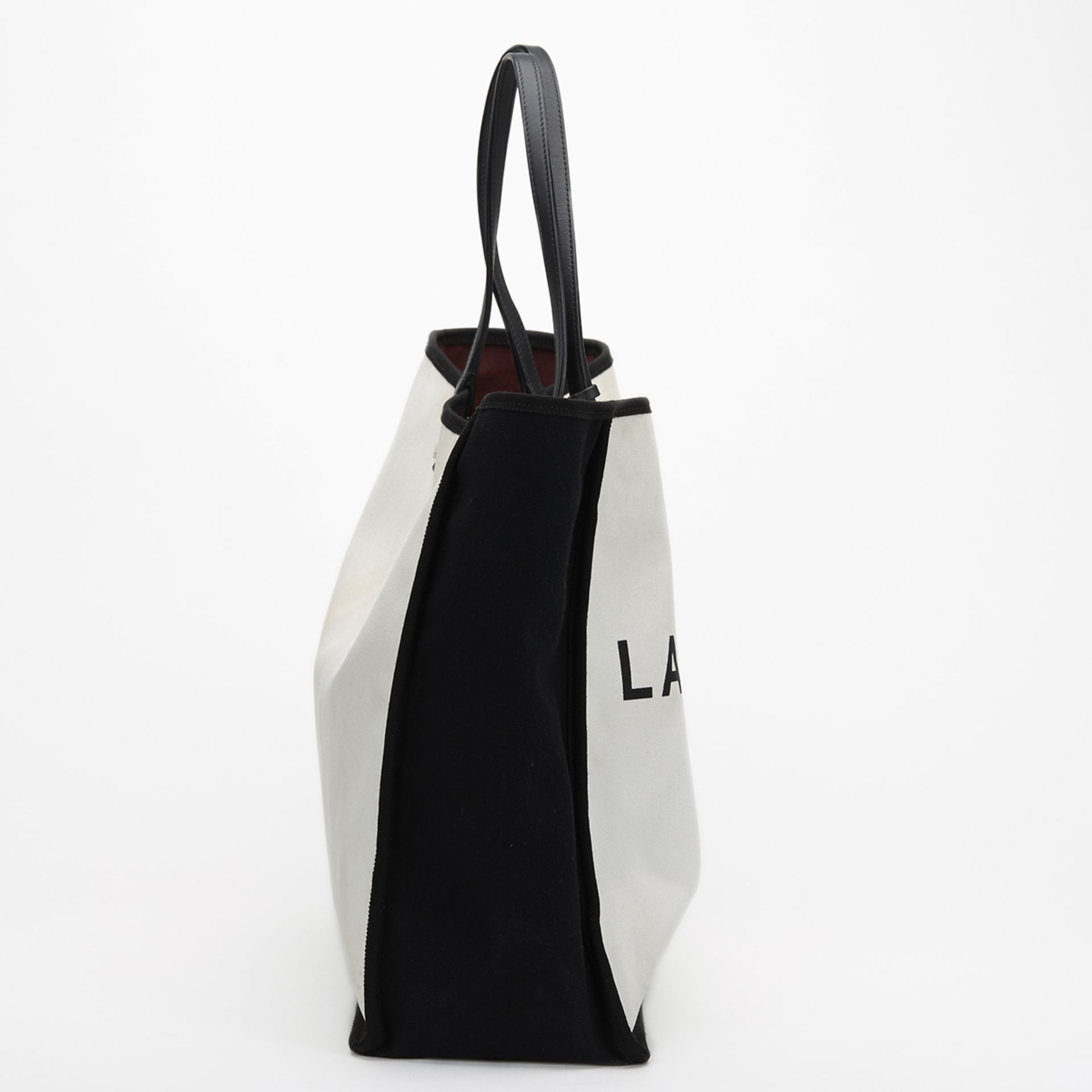 CHANEL Ladies First Shopper Tote , - Black & White Canvas Ladies First Shopper Tote   TYPE Shoulder, - Image 2 of 9