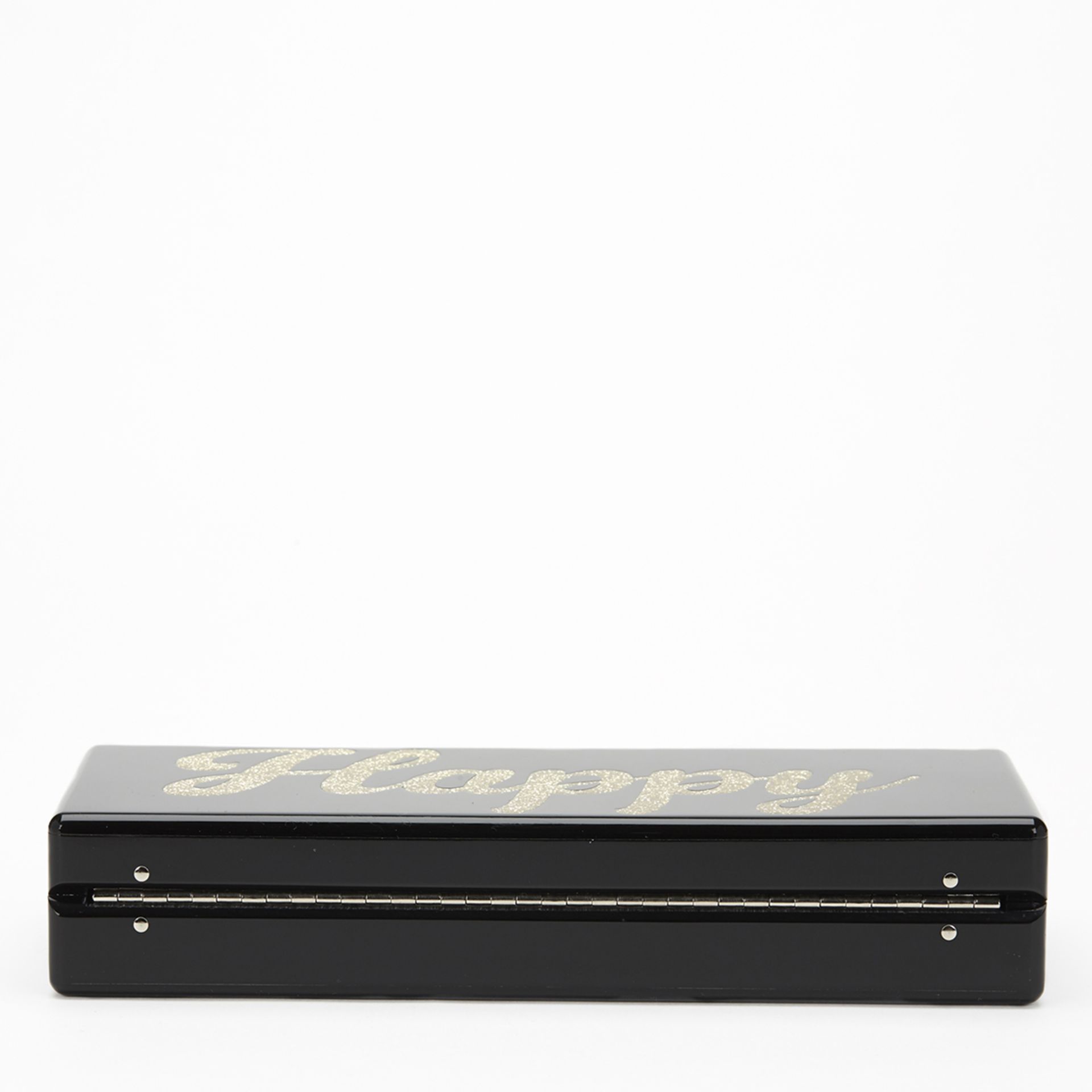 EDIE PARKER Flavia , - Black Glittered Acrylic Happy Box Clutch   TYPE Clutch SERIAL NUMBER _ YEAR - Image 5 of 9