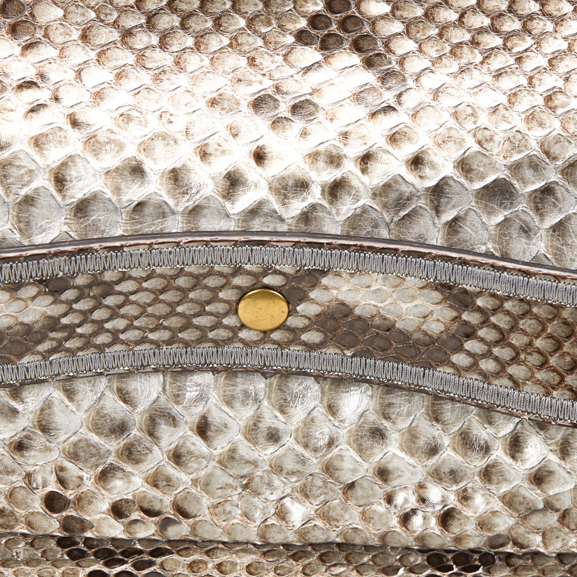 CHLOE Joan , - Taupe Python Joan Bucket Bag   TYPE Shoulder, Tote SERIAL NUMBER 8AS408-50 YEAR - Image 7 of 9