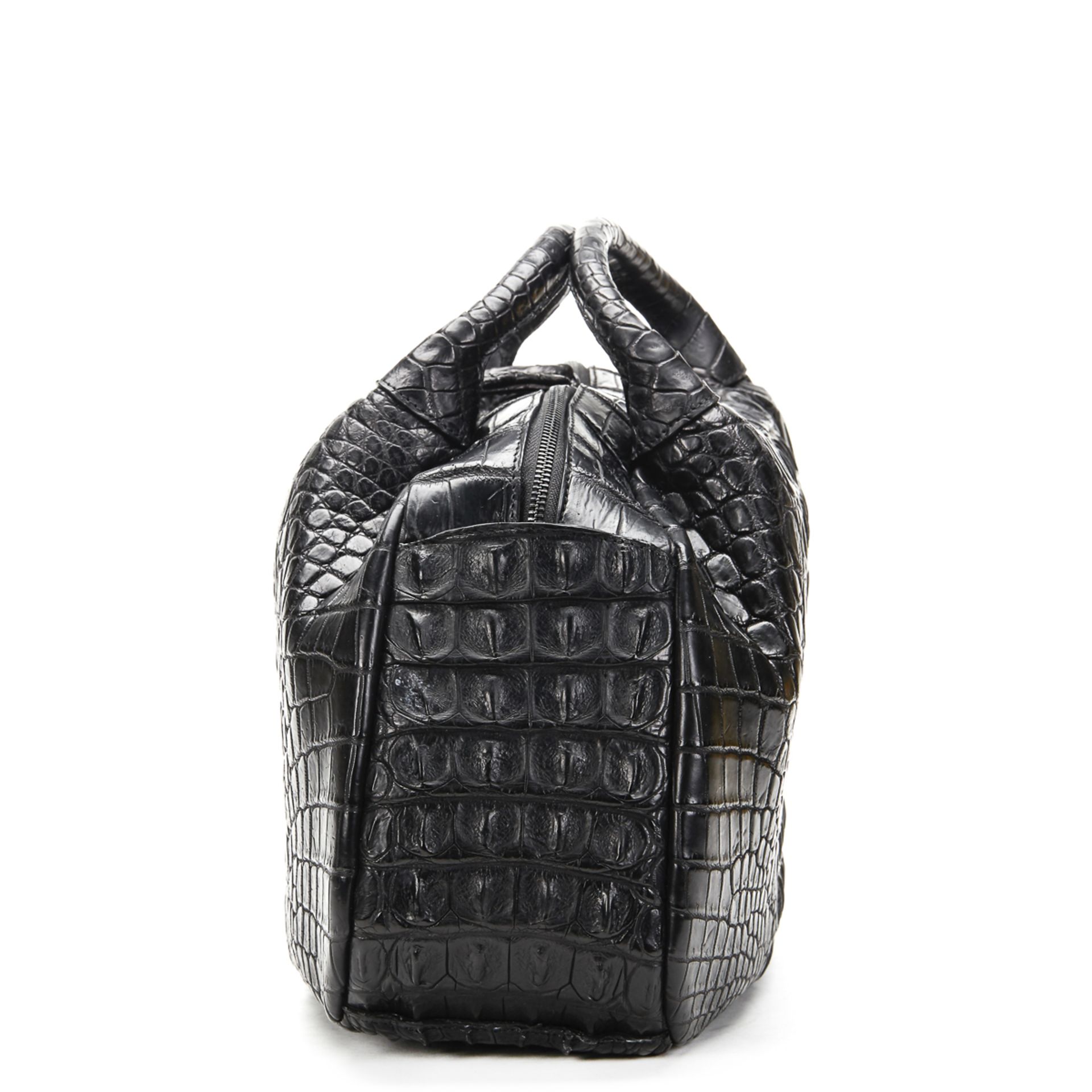 BELINDA BROWN Jet , - Black Crocodile Leather Jet   TYPE Tote SERIAL NUMBER _ YEAR MANUFACTURED ( - Image 2 of 9