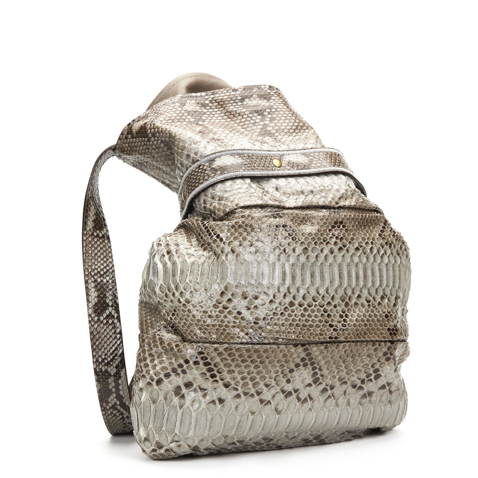 CHLOE Joan , - Taupe Python Joan Bucket Bag   TYPE Shoulder, Tote SERIAL NUMBER 8AS408-50 YEAR - Image 4 of 9