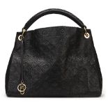 LOUIS VUITTON Artsy PM , - Black Python Embossed Monogram Artsy PM   TYPE Shoulder, Shopper, Tote