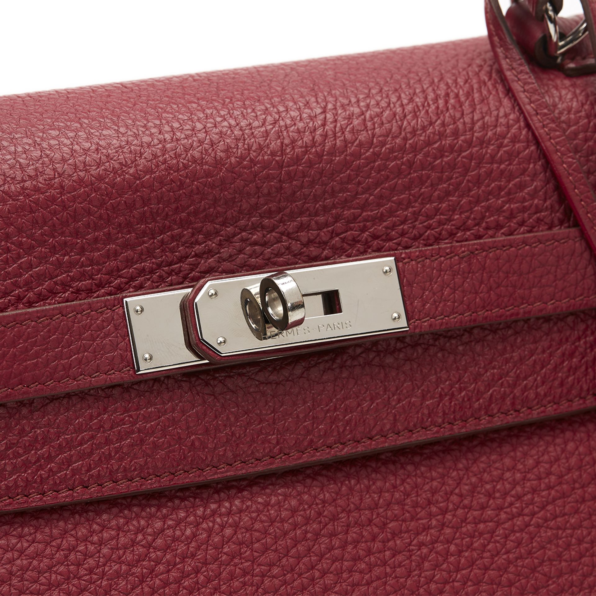 HERMES Kelly 35cm , - Rubis Clemence Leather Kelly 35cm   TYPE Shoulder, Tote SERIAL NUMBER [N] YEAR - Image 11 of 11