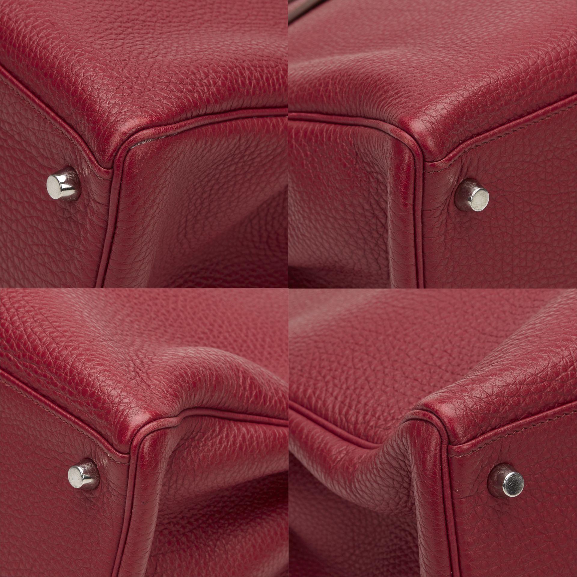 HERMES Kelly 35cm , - Rubis Clemence Leather Kelly 35cm   TYPE Shoulder, Tote SERIAL NUMBER [N] YEAR - Image 10 of 11